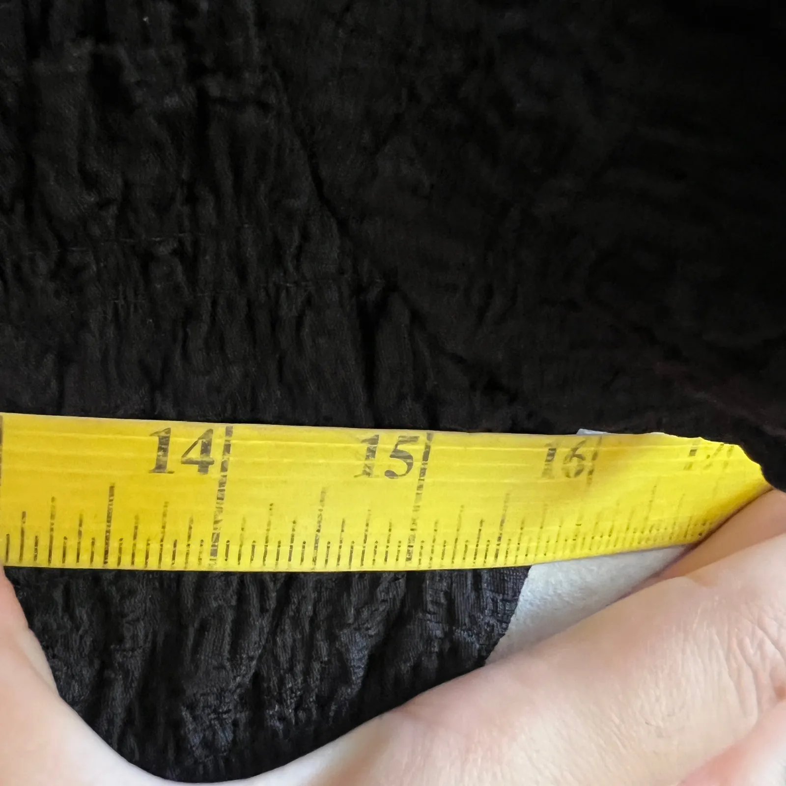 Black Smocked Puff Sleeve‎ Top, Fairy Grunge Y2K 2000s Gothic Coquette Small - Image 6