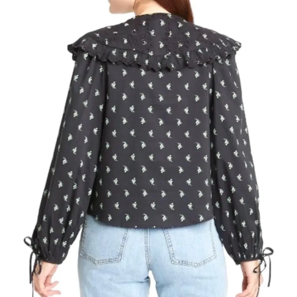 Universal Thread Balloon Long Sleeve Button-Down Shirt - Image 2