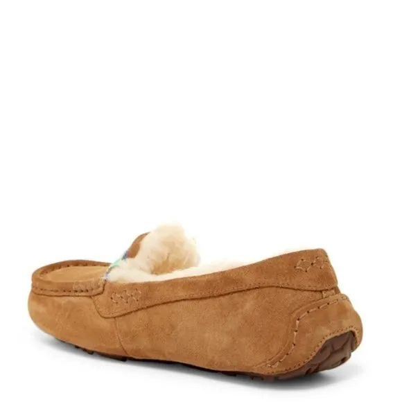 UGG Chestnut Ansley‎ Embroidered Slipper moccasins - Image 6