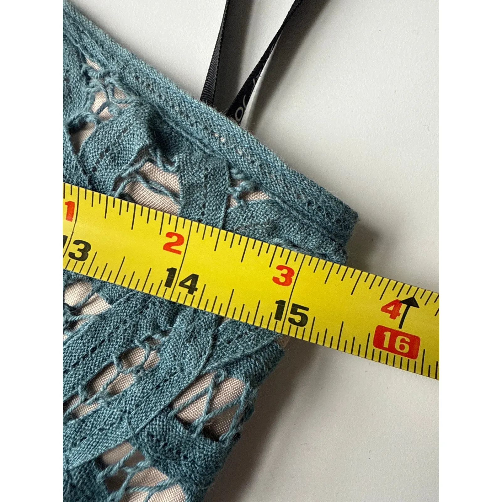 Vintage y2k Betsey Johnson Strapless Lace Dress in Blue Size Small - Image 5