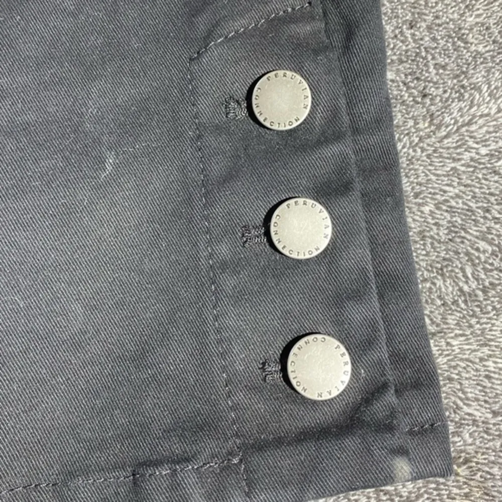 Peruvian Connection Black Straight Leg Jeans With Buttons ( 8‎ ) - Image 4
