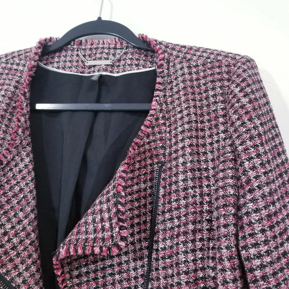 White House Black Market Wool Blend Tweed Metallic Blazer - Image 12
