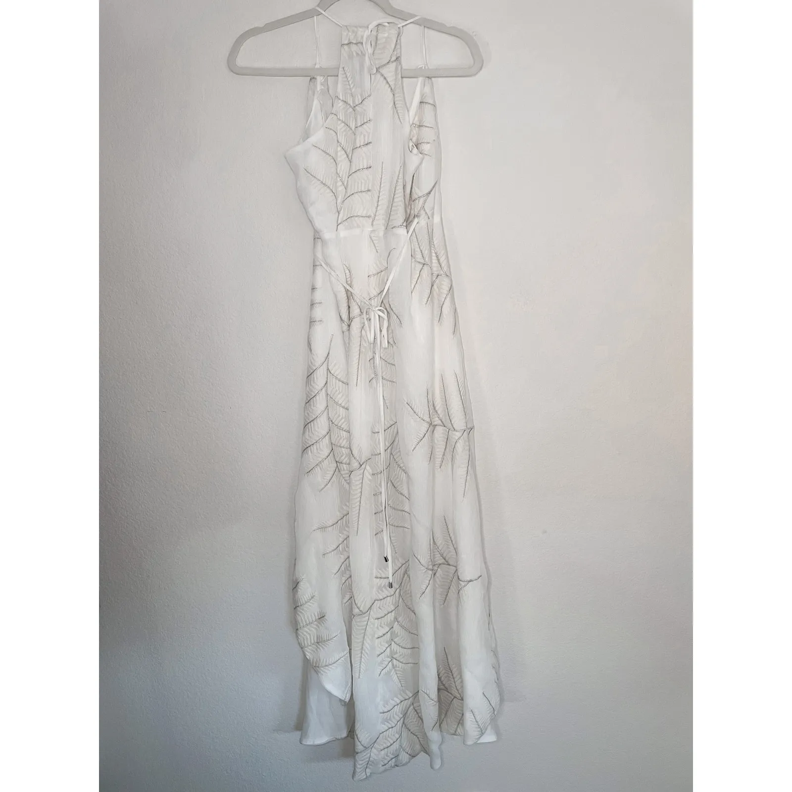 LOVER + FRIENDS White Wrap Tie Maxi Dress - Image 5