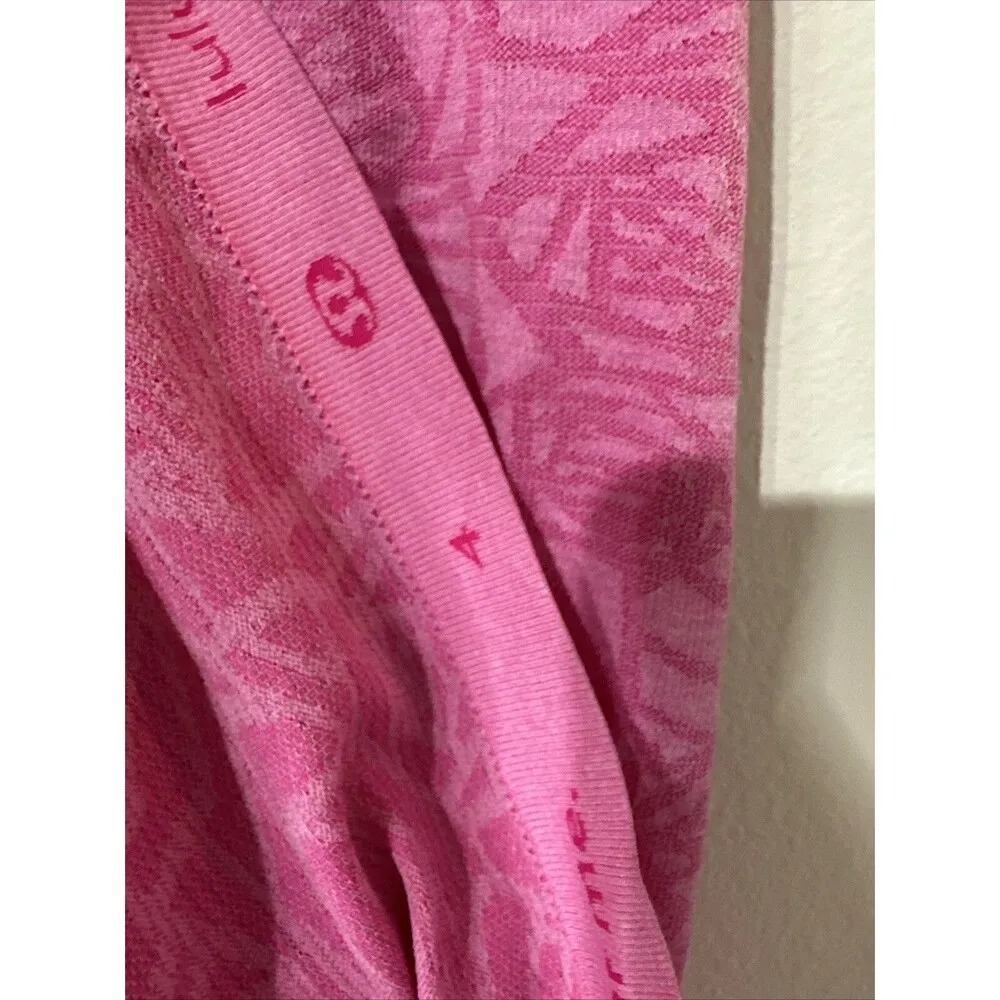 Lululemon Athletica Shirt Womens 4 Pink Swiftly Compression Tech Short Sleeve - Image 5