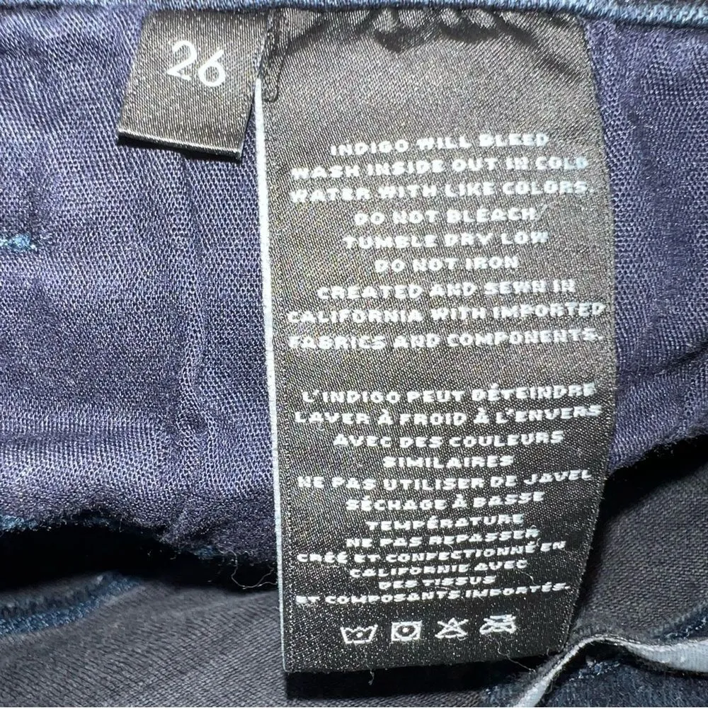 J Brand Maria Dark Wash "Bluebird" Skinny Stretch High Rise Denim Jeans-Size 26 - Image 10