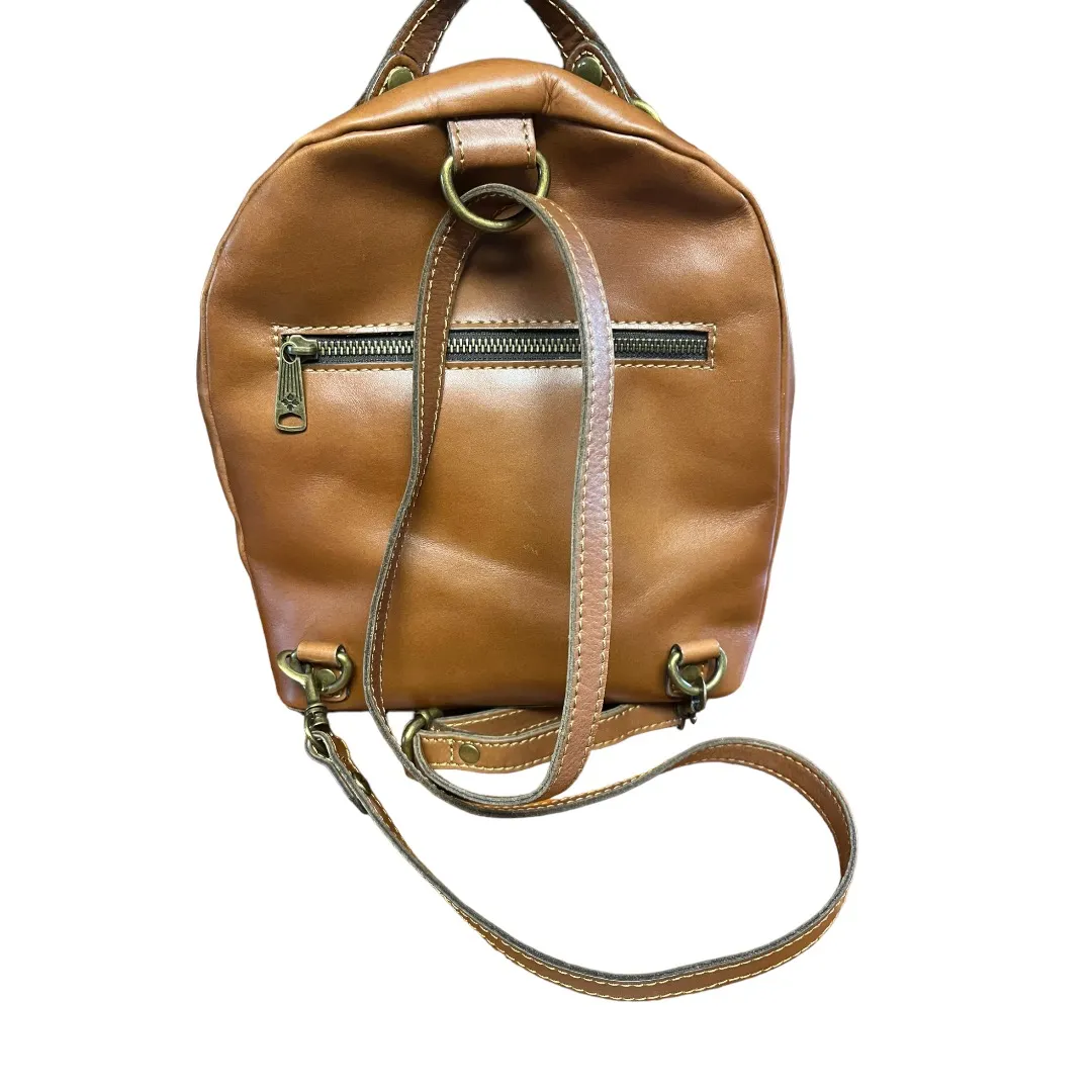 Patricia Nash leather Montioni Convertible Backpack Signature Map brown - Image 6