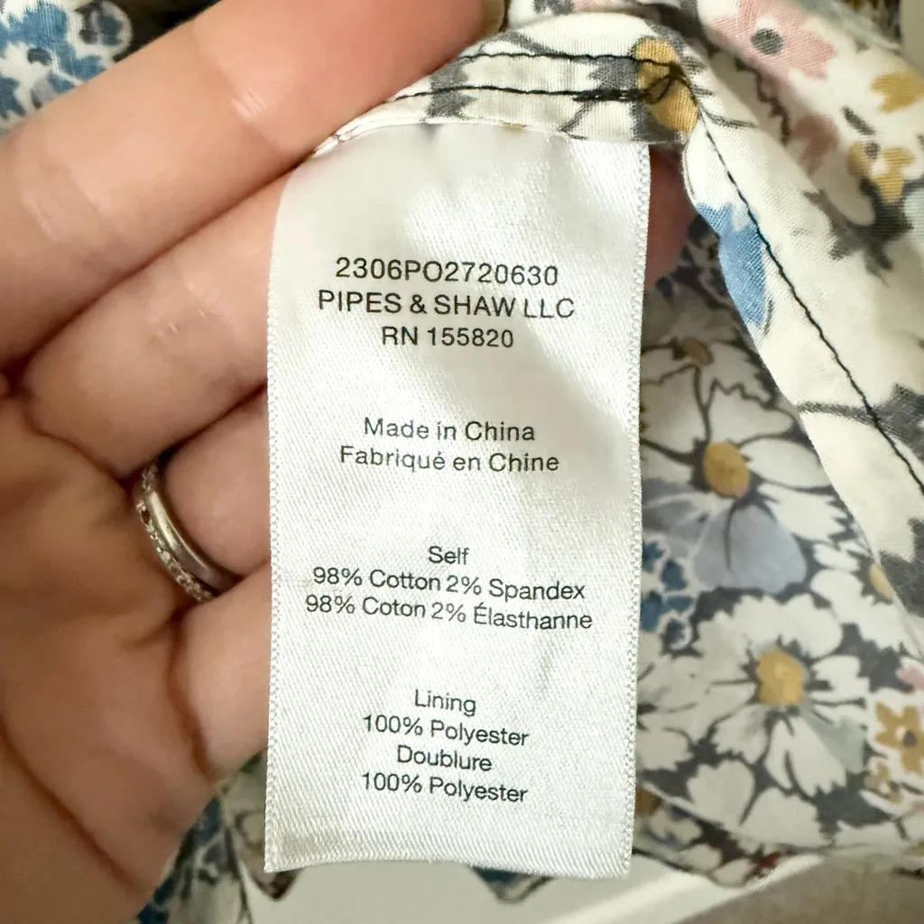 Veronica Beard Jackson Ruched Cotton Mini Dress in Black Multi Floral Size 2 - Image 10