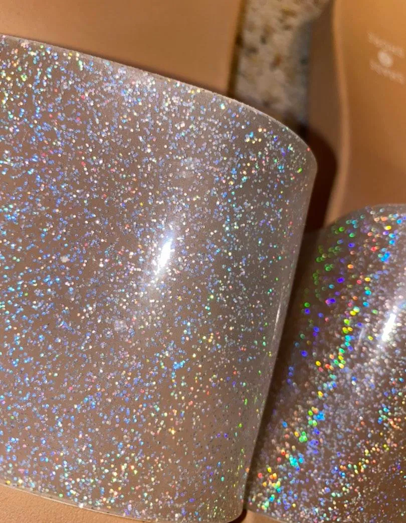 Slides With Iridescent Glitter - Image 2