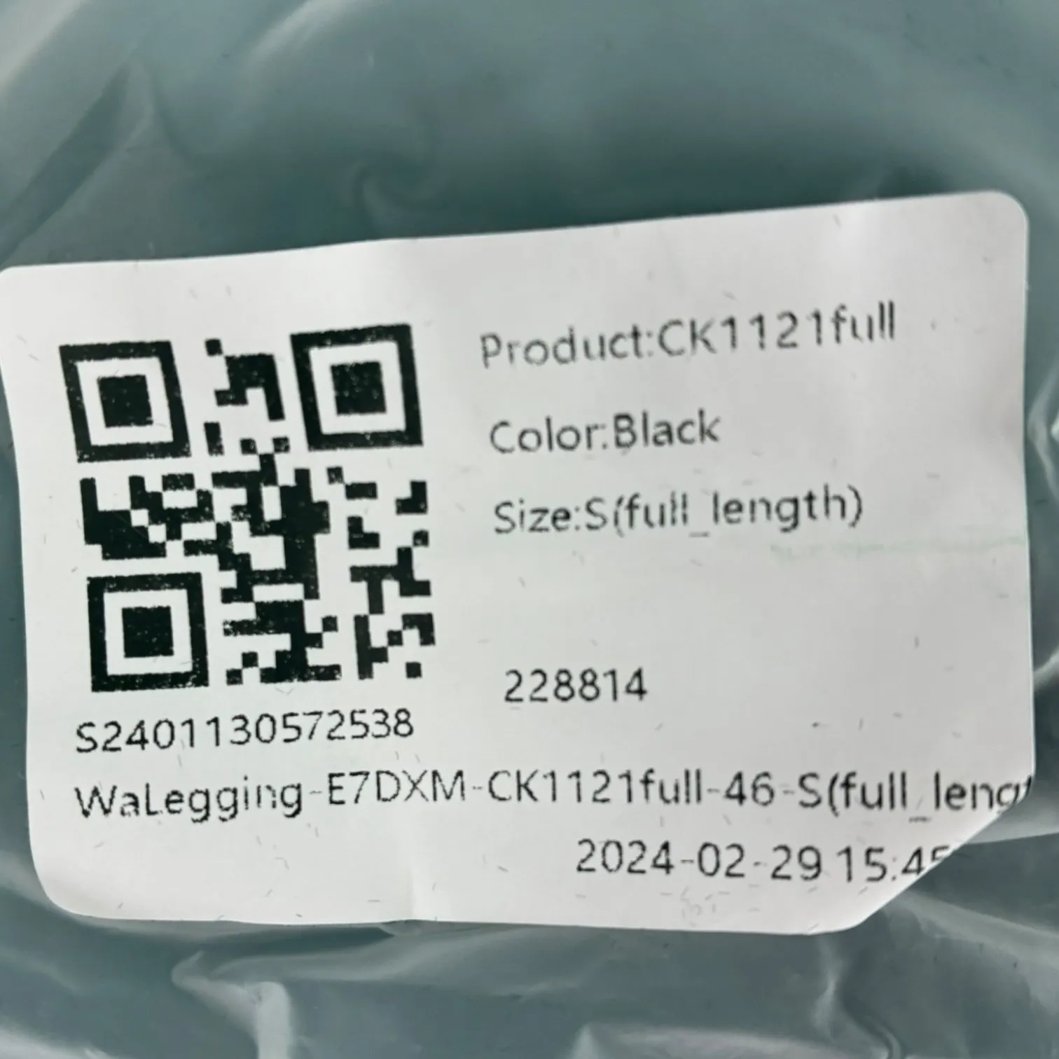 HALARA Black Leggings High Waist Cross Over Waistband Full Length Athletic S - Image 3