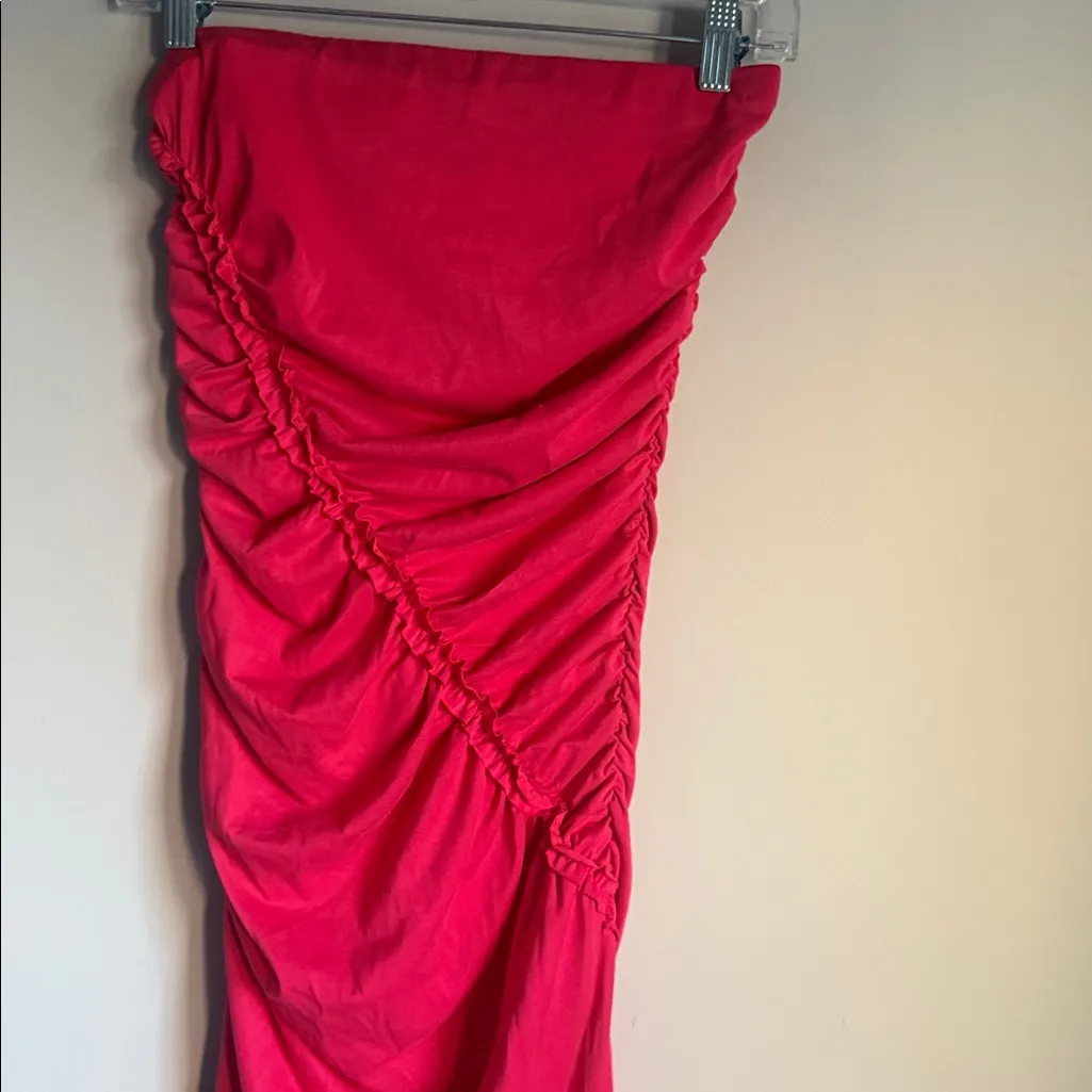 NEW ANTHROPOLOGIE Gabbie Strapless Ruched Tube Dress Small - Image 6