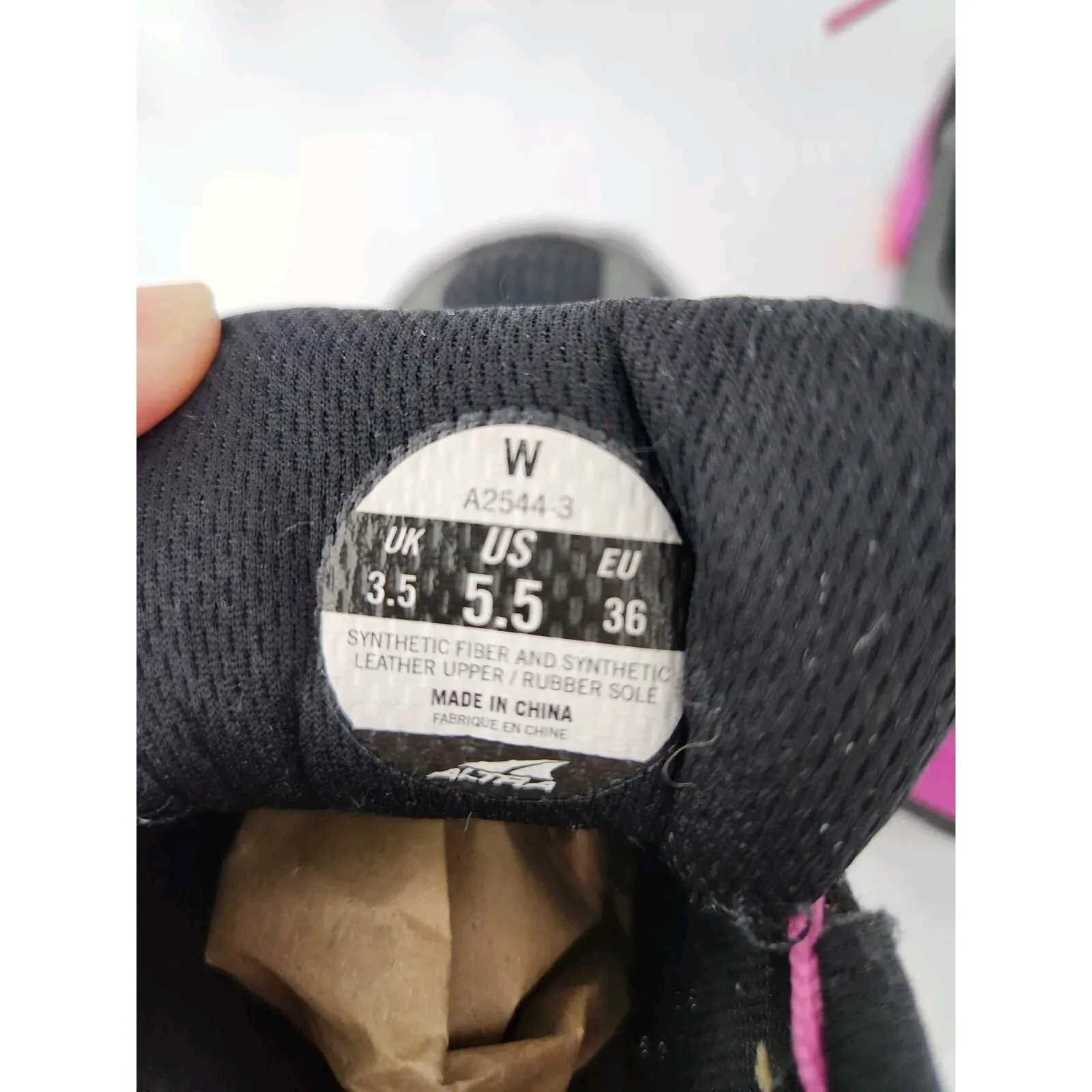 Altra Innerflex Zero Drop Running Shoes Blaclk Pink Sneakers Womens Girls SZ 5.5 - Image 9