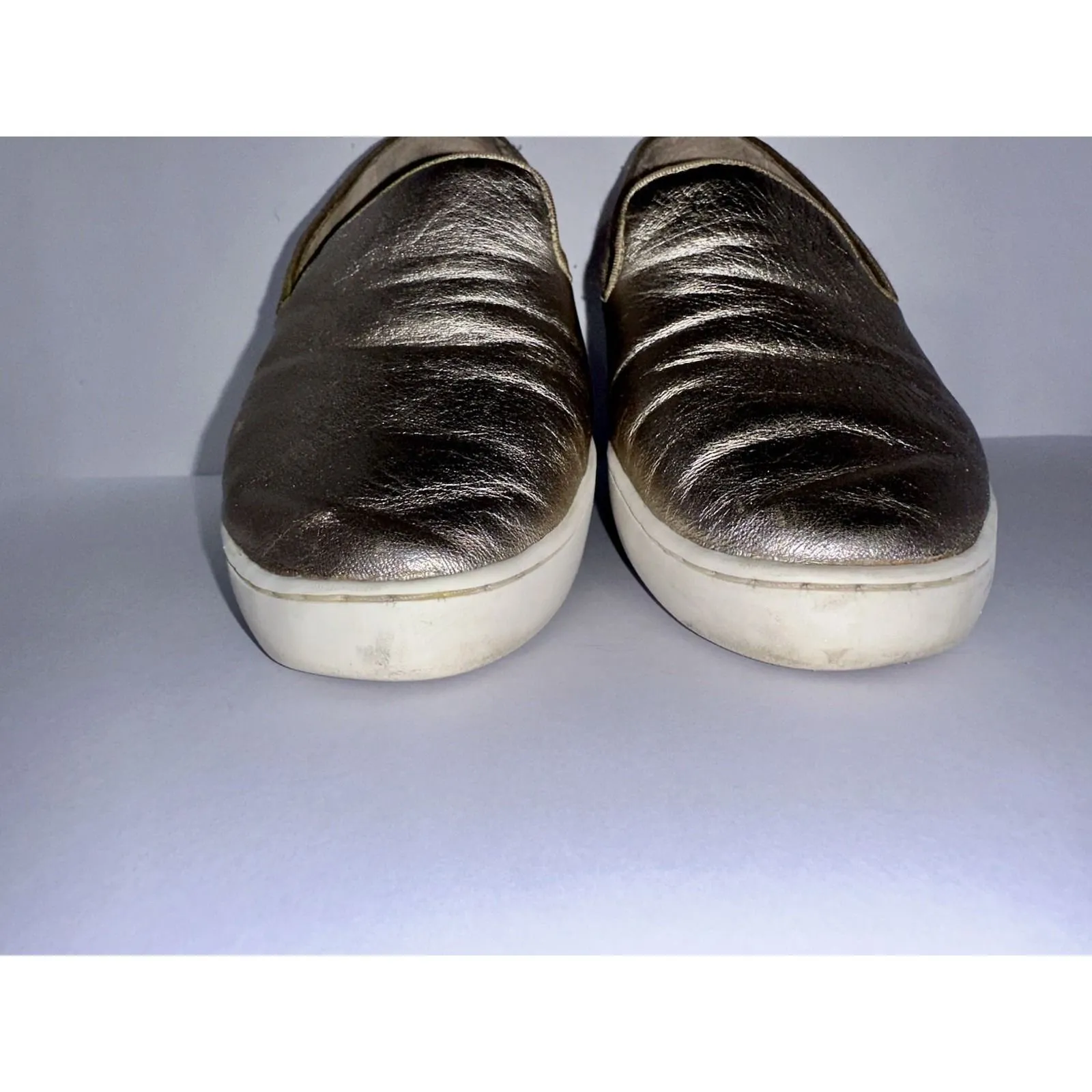 Birdies The Swift Metallic Gold Slip On Sneakers Women's Size 8.5 - Image 4