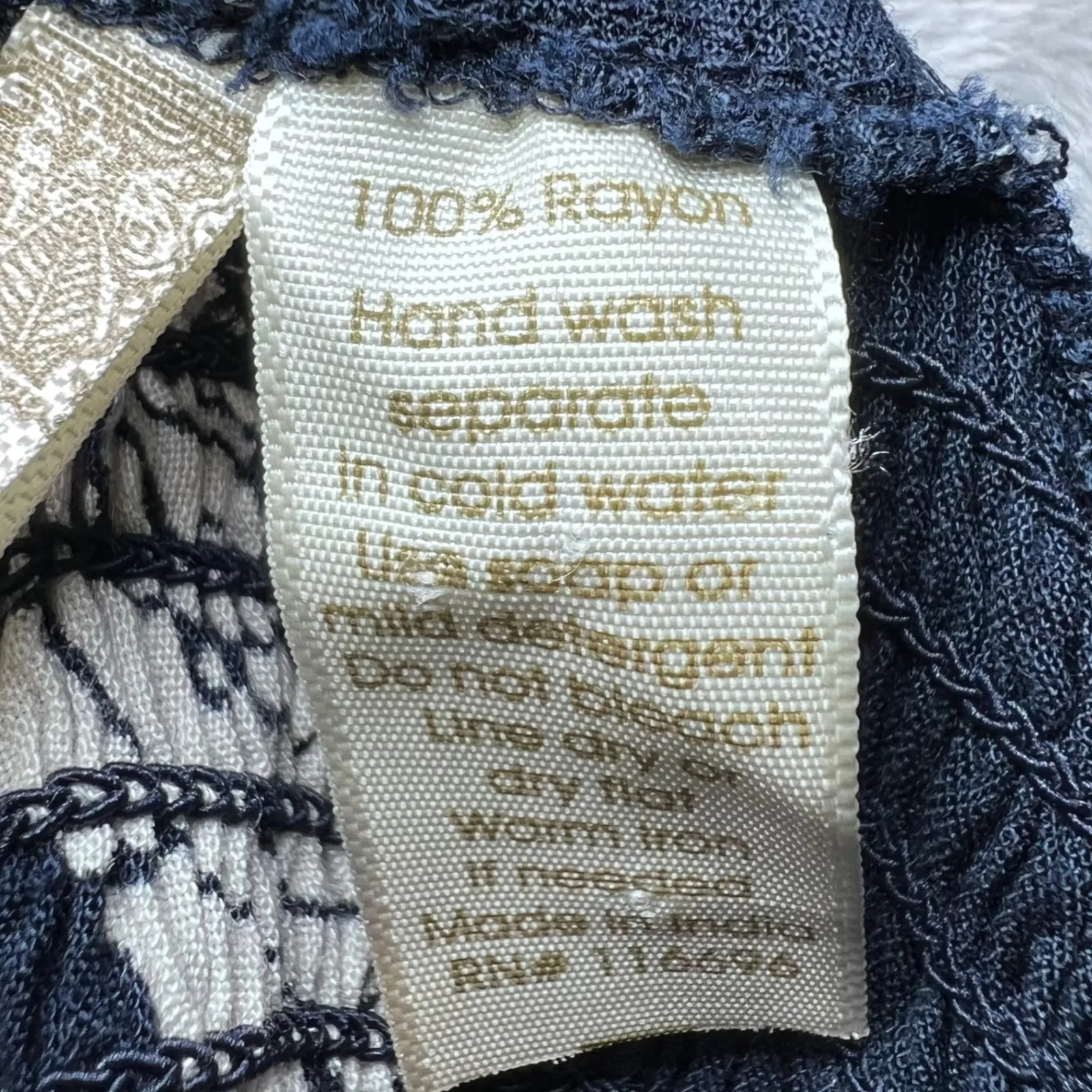 Japna Maxi Dress Womens Small Navy Blue Floral Maxi Sleeveless Casual Vacation - Image 7