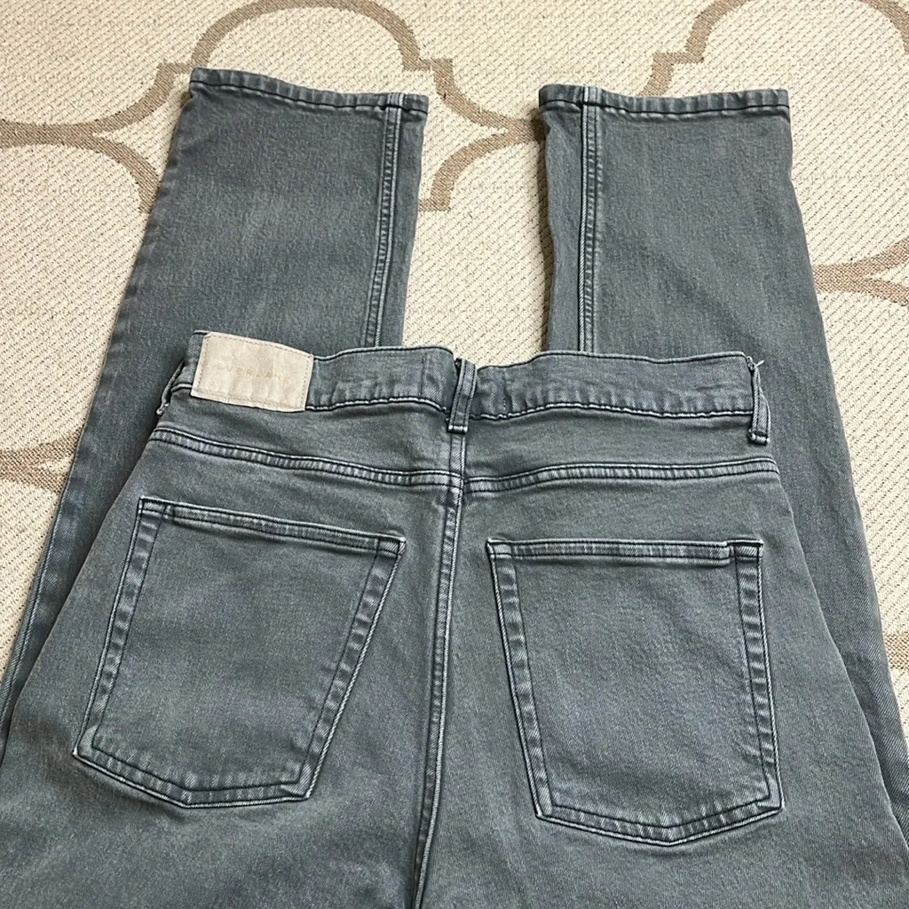 Everlane The Way High Slim organic cotton gray denim jeans, size 28 short - Image 2