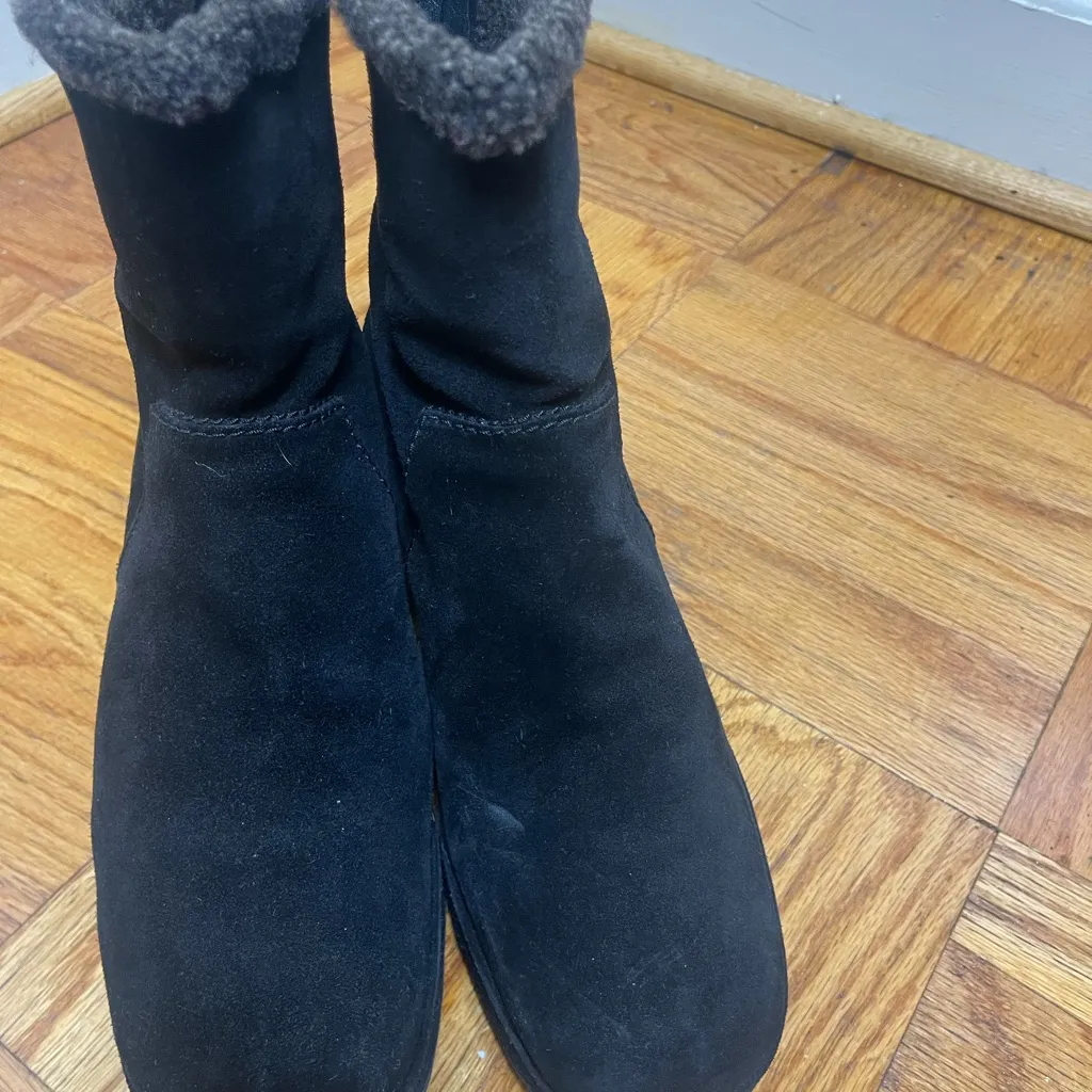 Stuart weitzman black  Suede Wedge Ankle Boots - Image 3