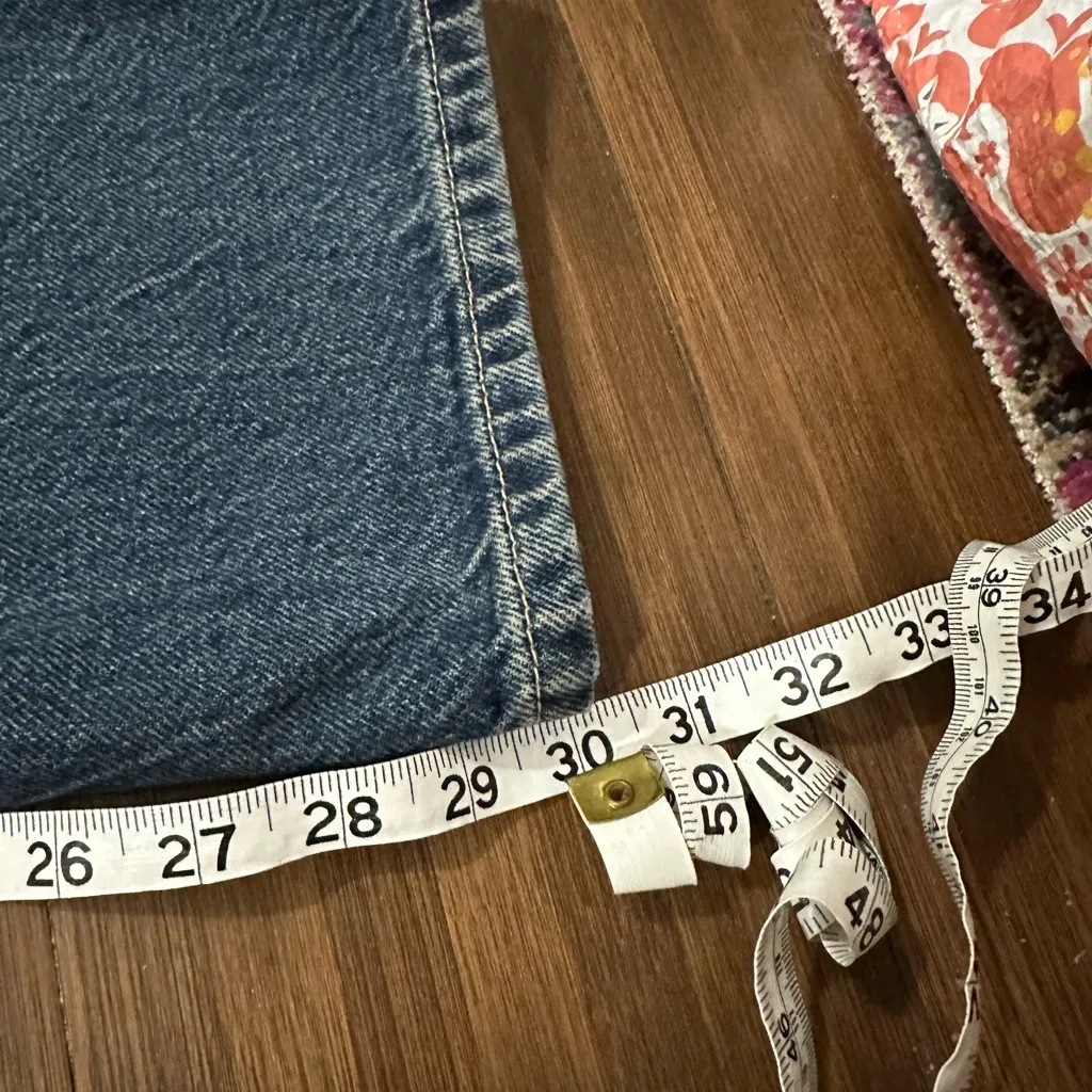 We The Free Cora Slouchy Jean Jackie Blue sz 26 OB2123235 button fly free people - Image 9