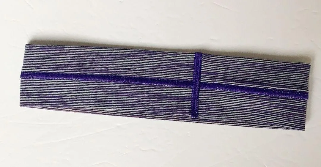 Purple Striped headband - Image 2