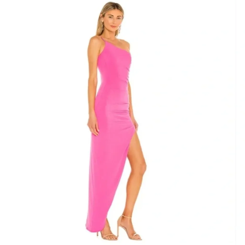 NWT Nookie Aria One Shoulder Maxi Dress Matte Jersey XS US 2 Revolve - Image 8