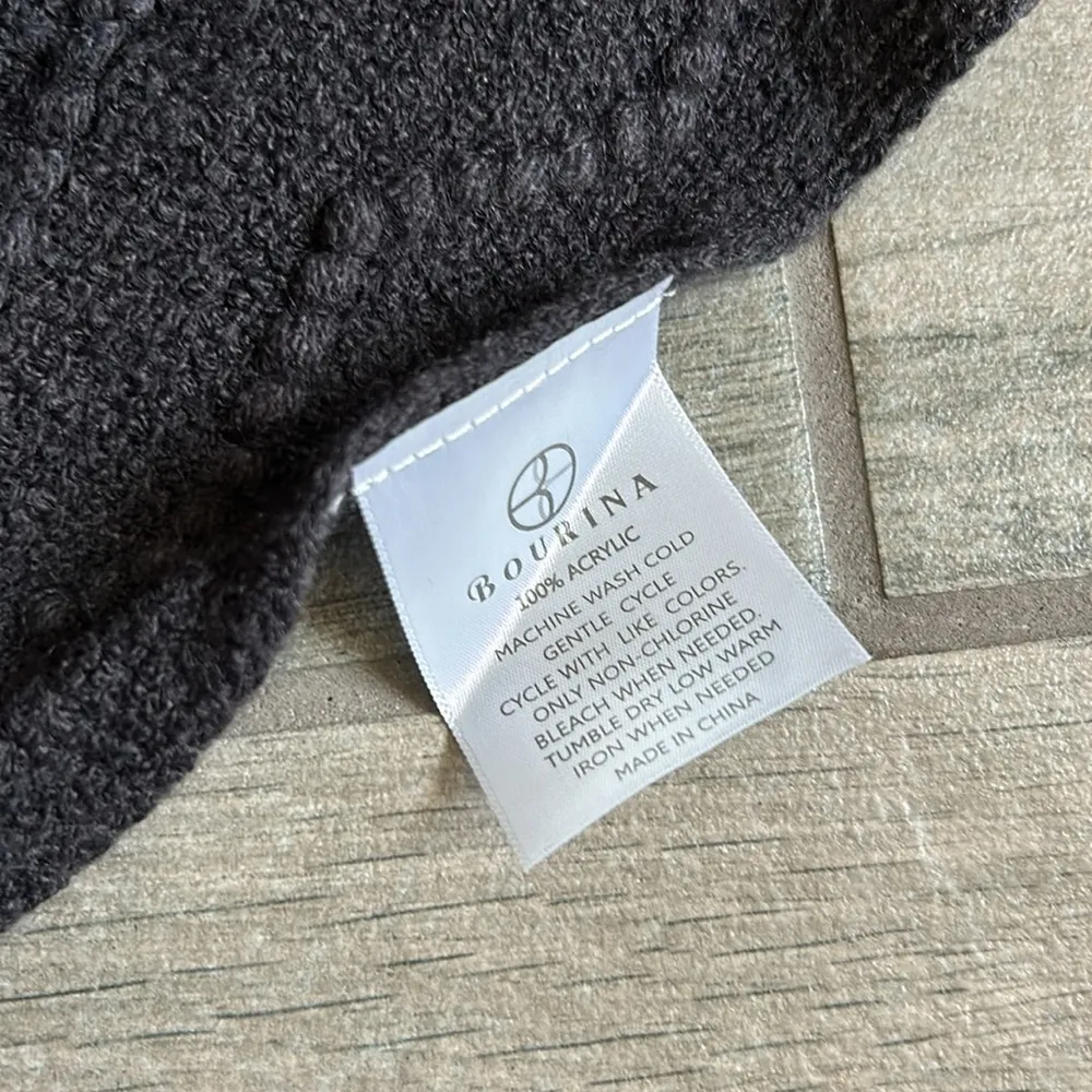 Bourina knit blanket fringe scarf - Image 2