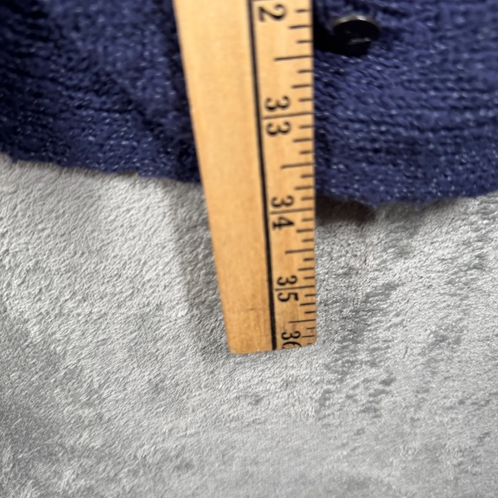 Roxy Cardigan Women Large Open Knit Draped Open Front Lightweight‎ Blue Beach - Image 7