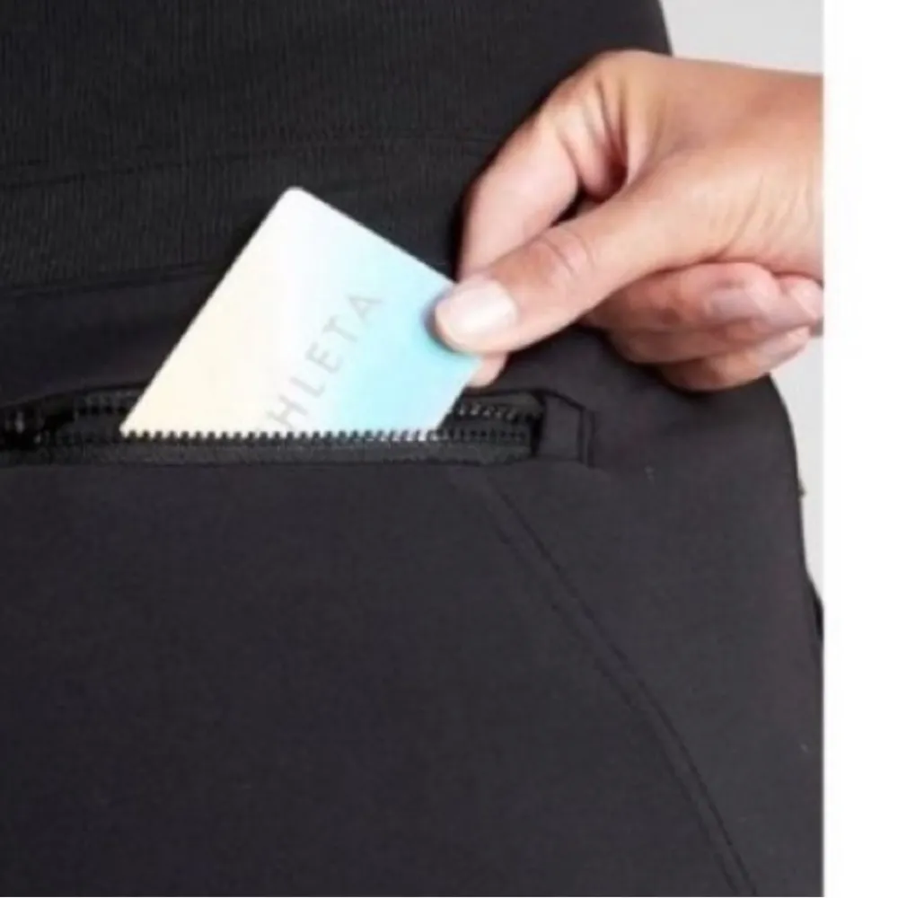 Athleta Venice Textured Jogger In Wavy Dash Black SW1647 Size S Petite - Image 5