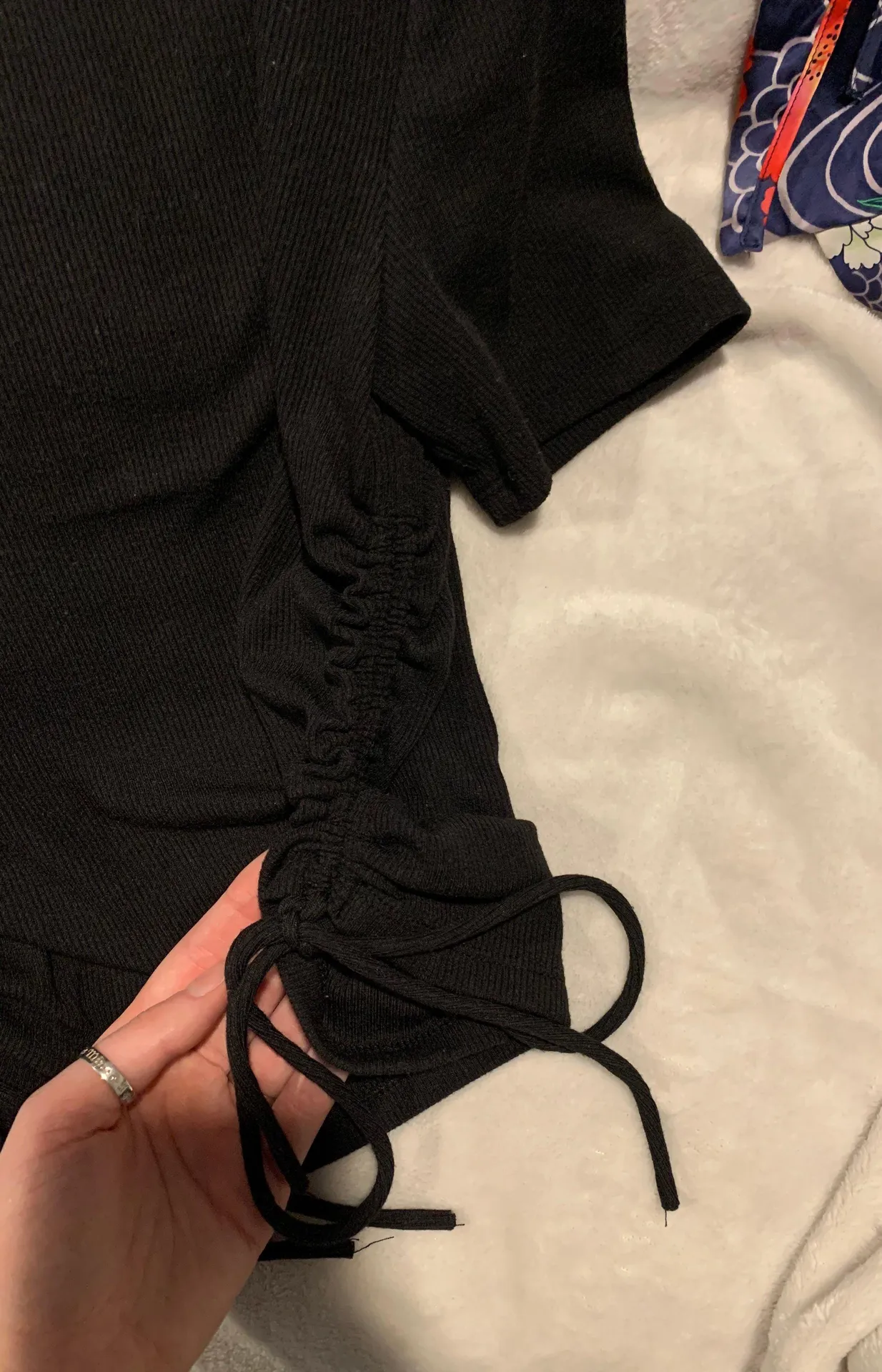 ZARA side tie crop top - Image 4