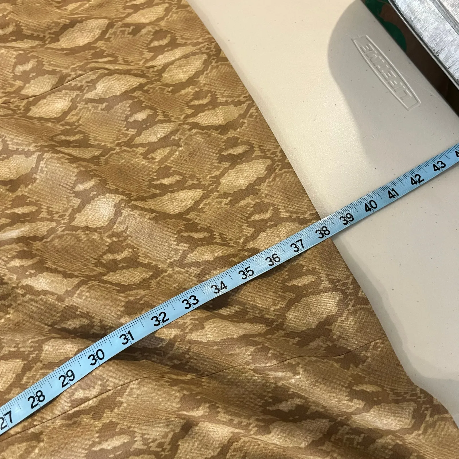 Ralph Lauren Classic Easy Tan Snake Skin Short Sleeve T Shirt Dress Size 2X - Image 10