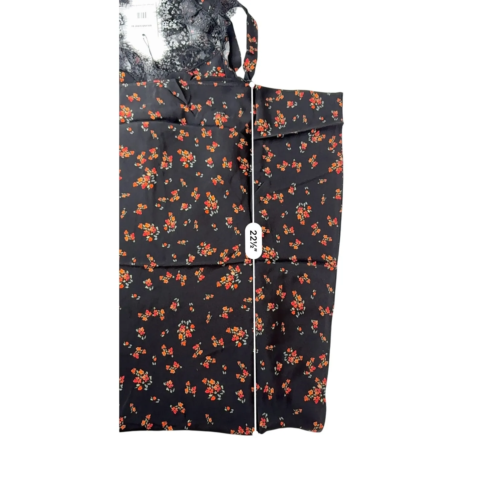 Rumored Frontier‎ Lace Black Maxi Dress XS Black Floral Romantic Shabby Chic Blue - Image 7