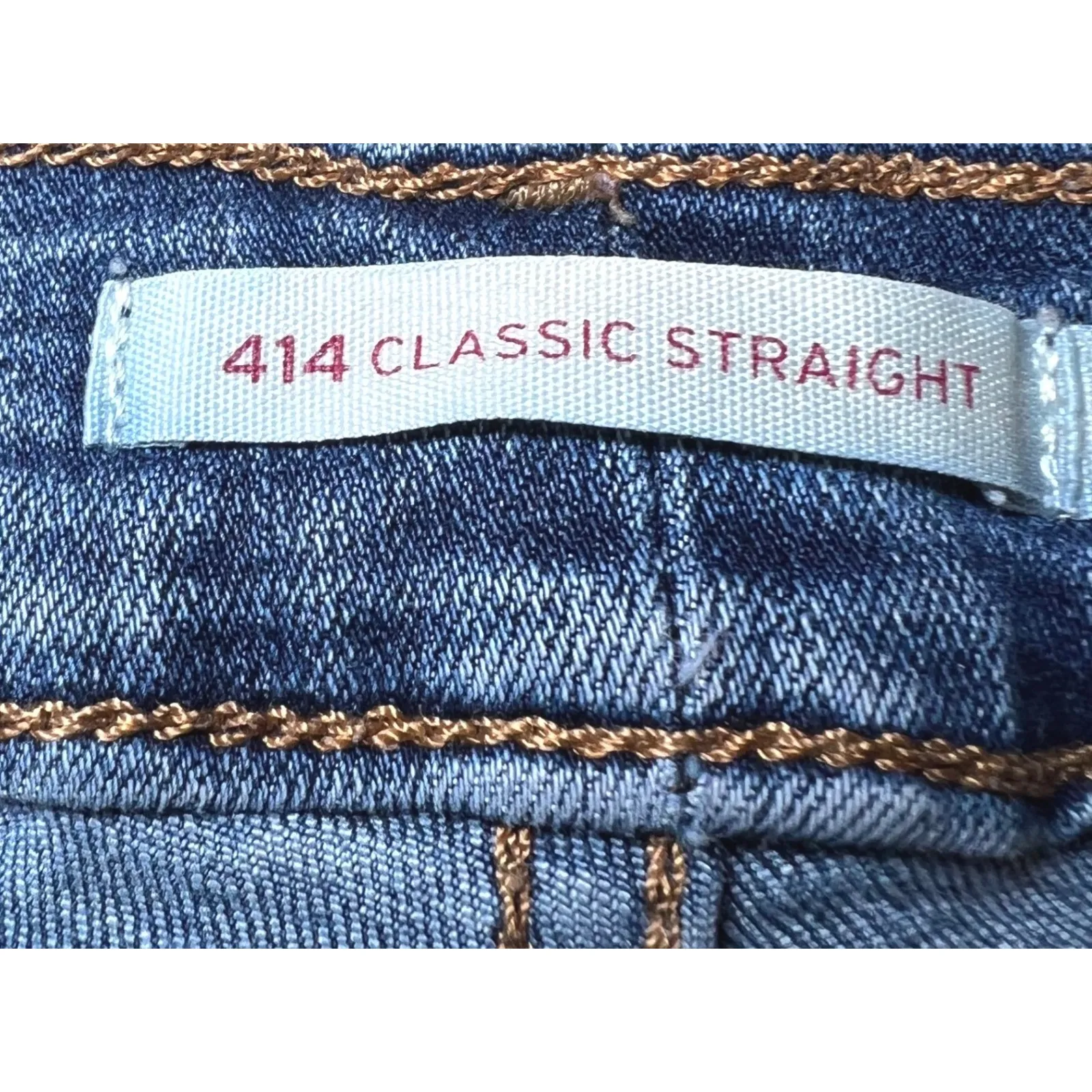 Levis 414 Classic Straight Blue Jeans Womens Size 18W Denim Casual Timeless - Image 4