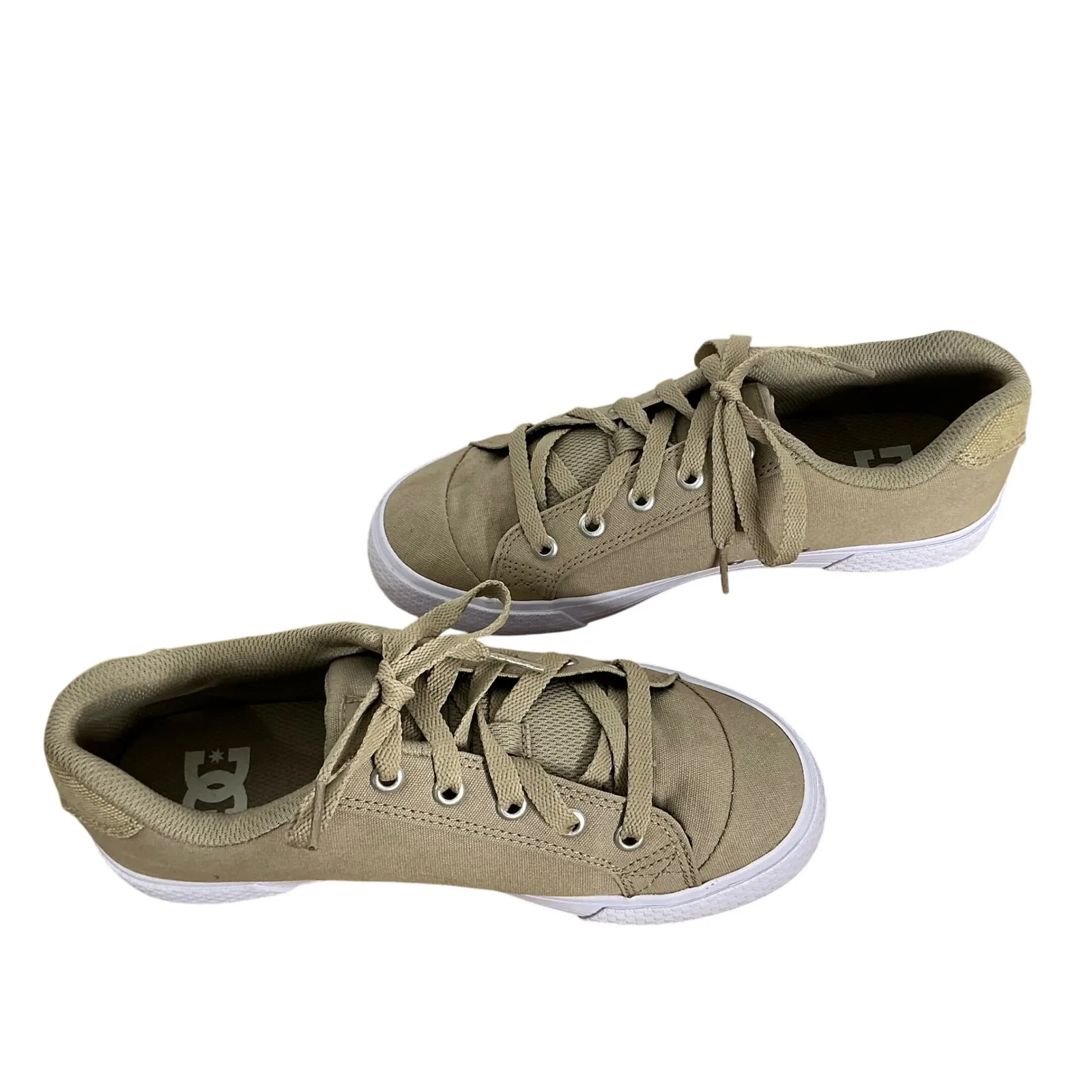 DC Shoes Women's Chelsea Low Skate‎ Sneakers Tan Canvas 7.5 | UK 5.5 EU 38.5 - Image 5