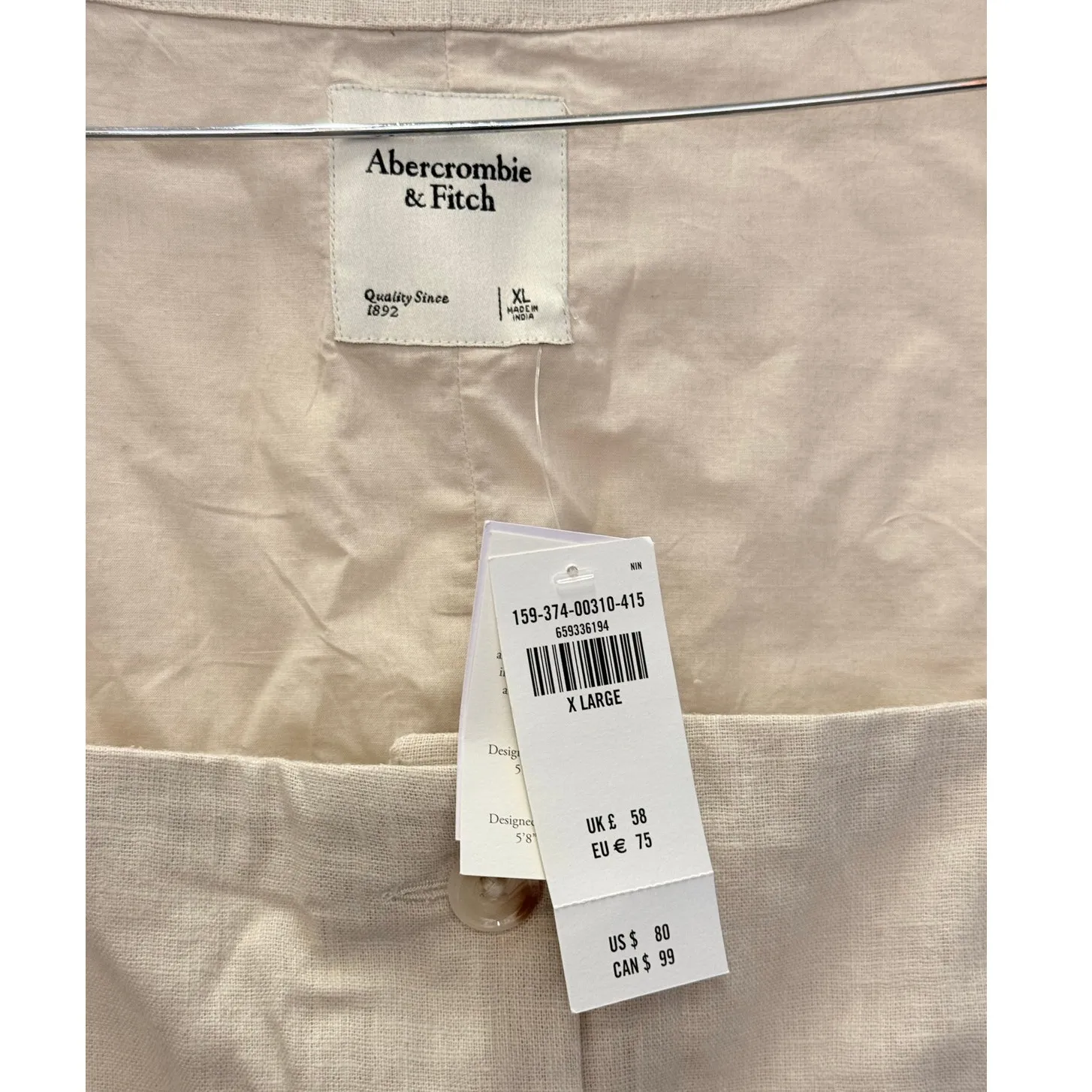 Abercrombie & Fitch | NEW The‎ Mara Squareneck Linen-Blend Vest Mini Dress - Image 5