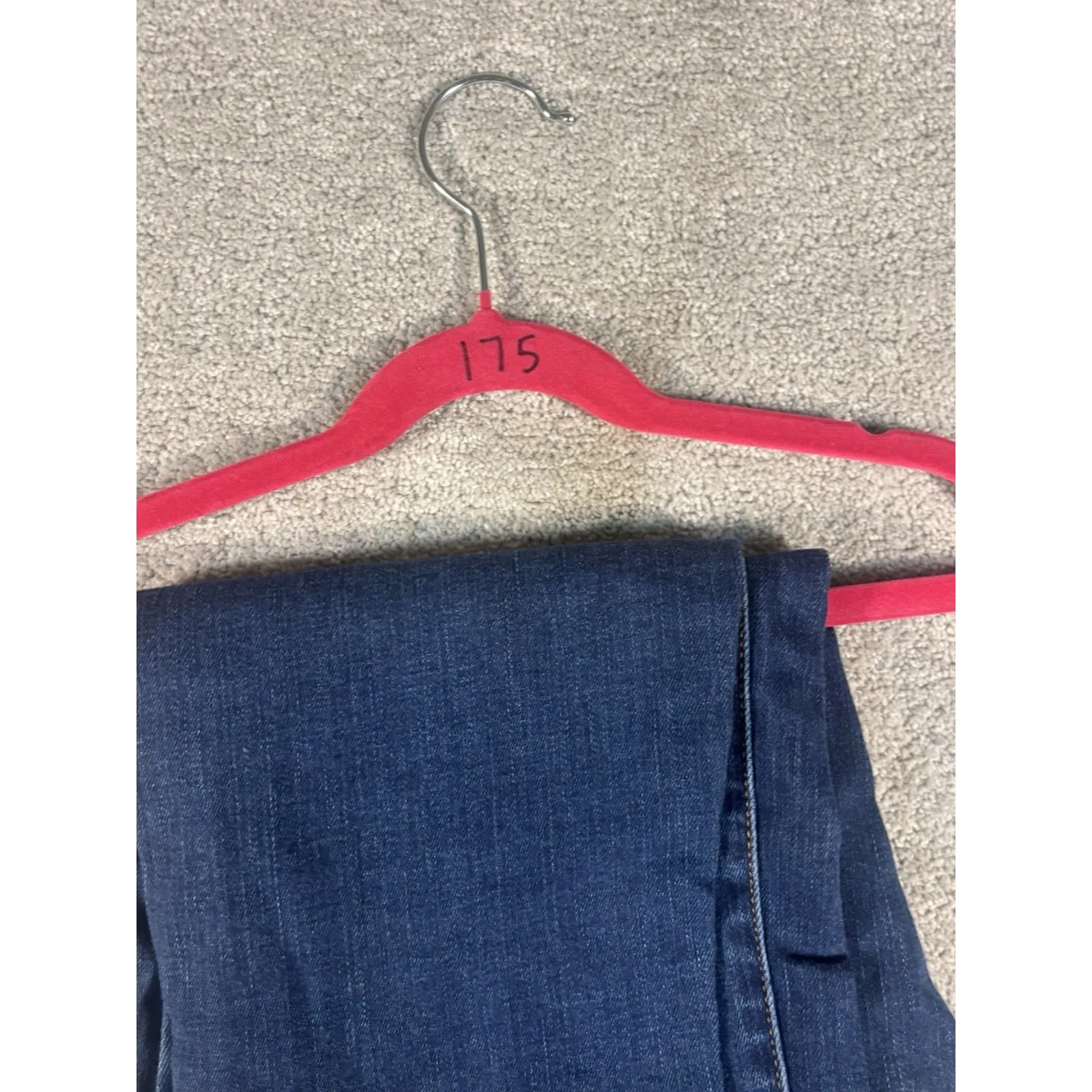 Kancan Jeans Womens Size 7/27 Blue Distressed Skinny Mid Rise Raw Hem Button Fly - Image 12