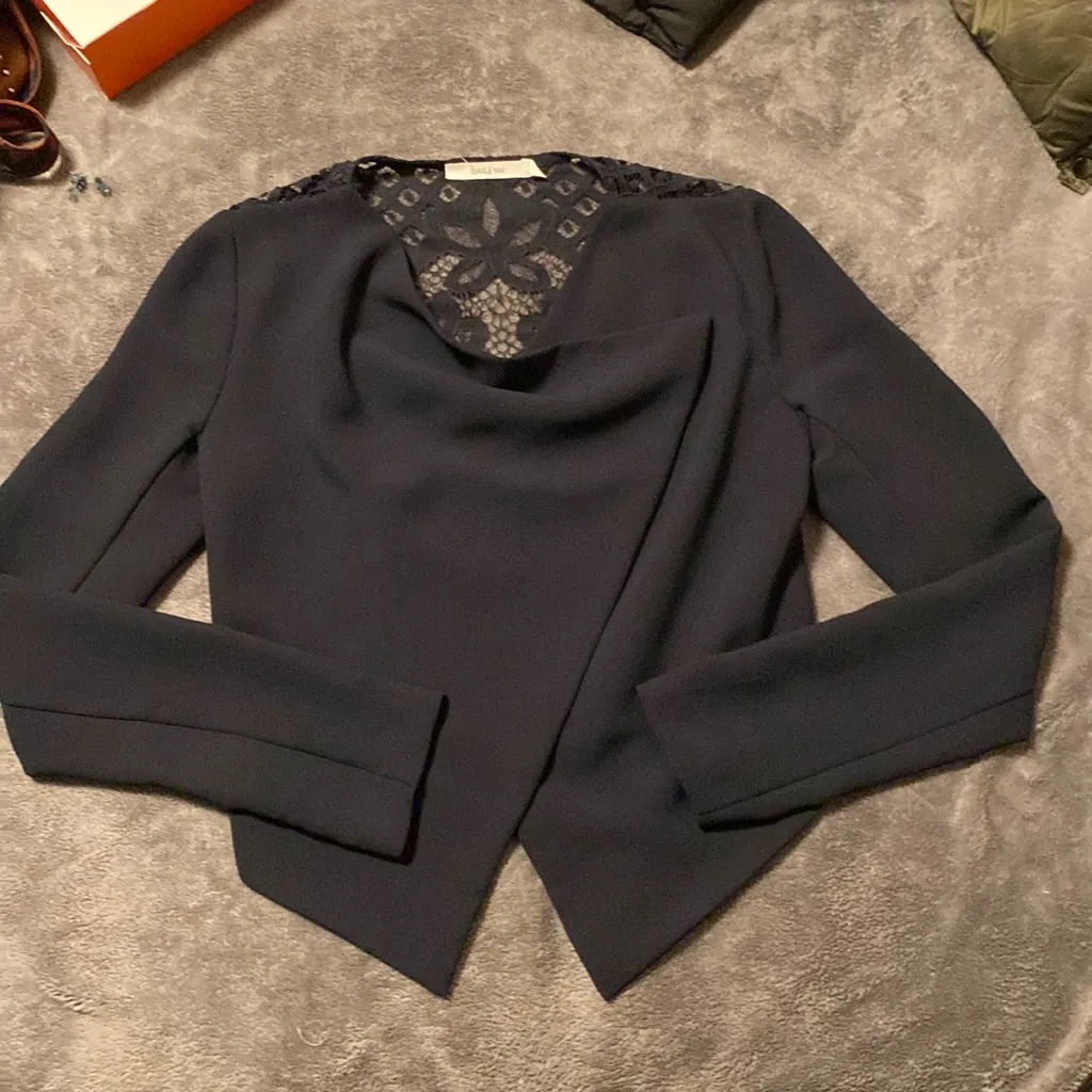 NWOT lace inset cascara blazer - Image 3