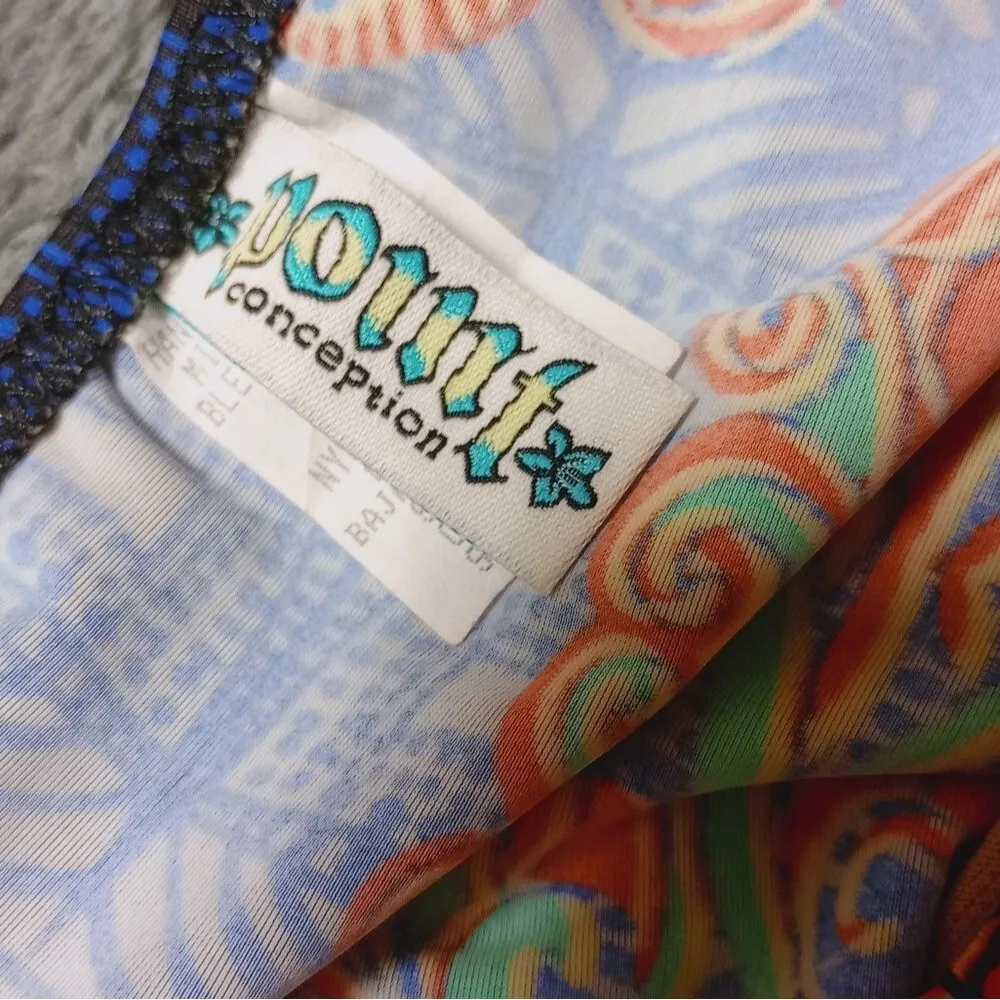 NWT POINT CONCEPTION Ethnic PRINT BIKINI BOTTOM SIZE LARGE Orange - Image 6