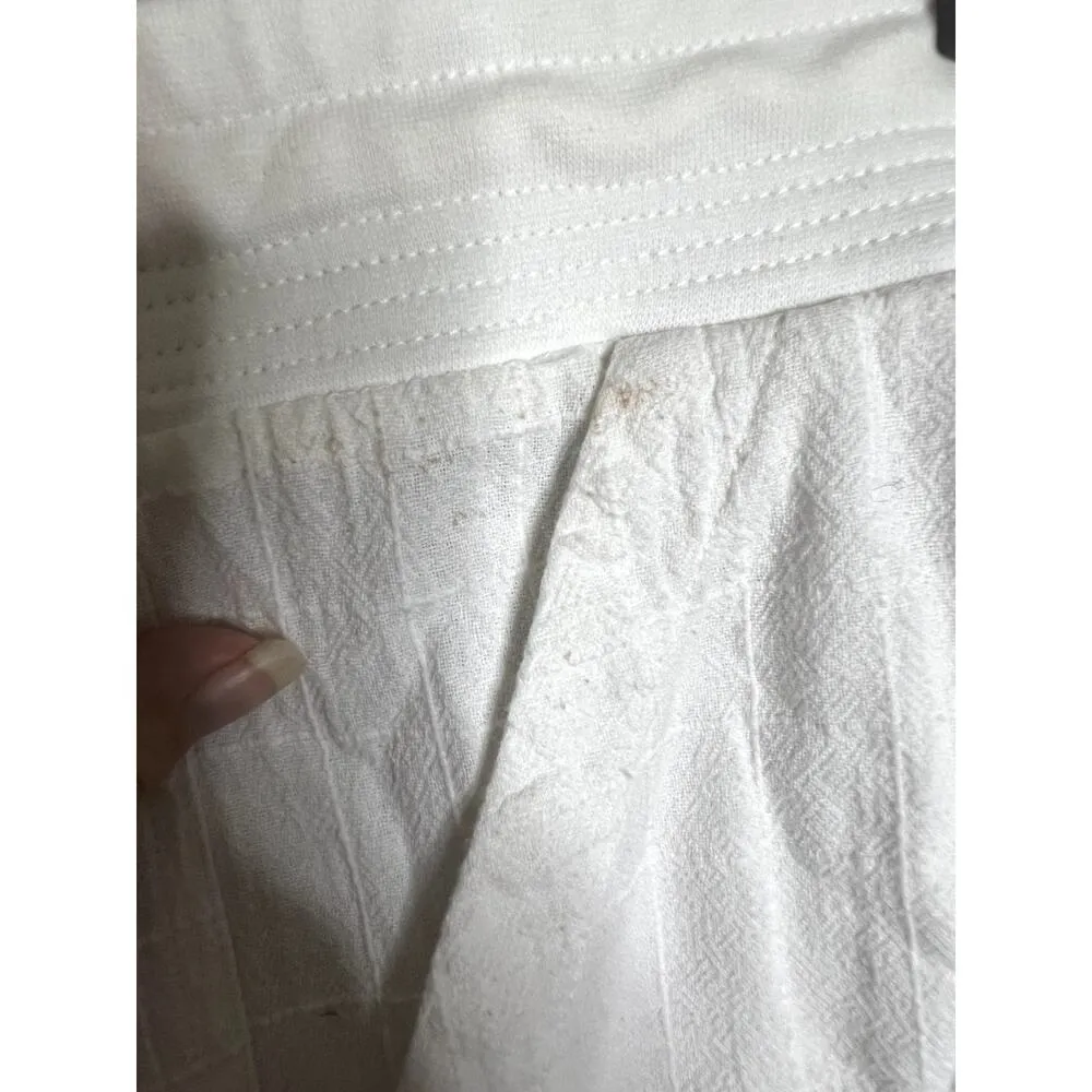 NWT Bleu Bayou White 100% Cotton Coastal Grandma Size XL Casual Pearl Buttons - Image 3