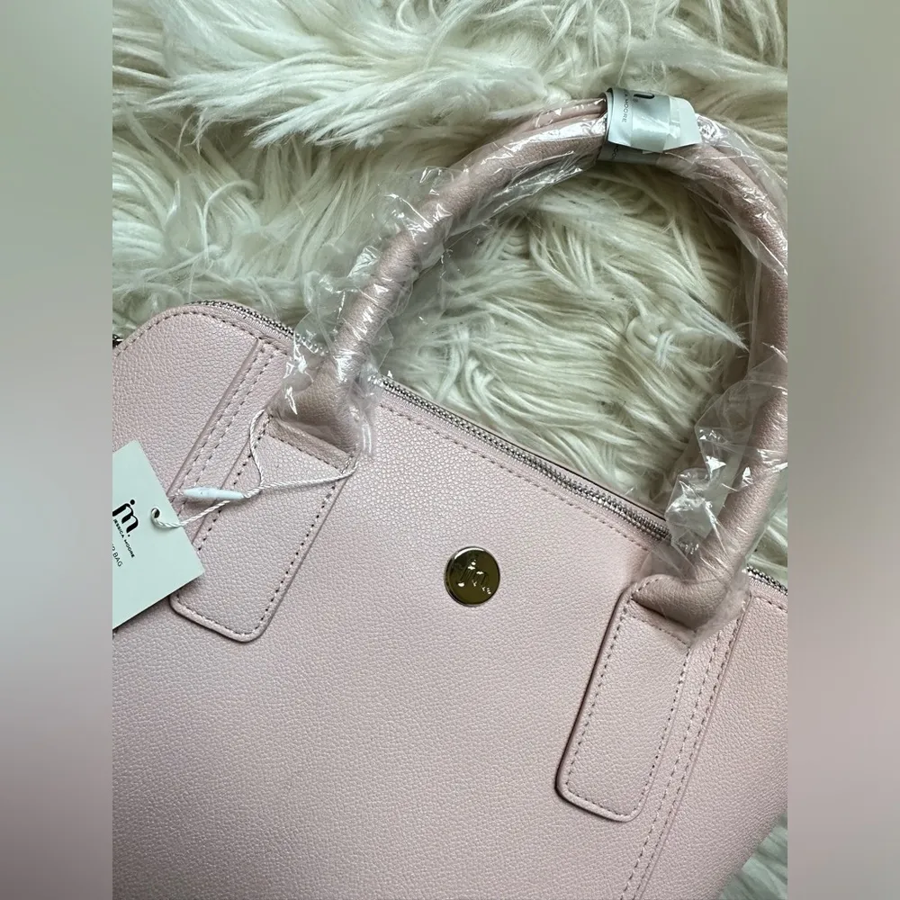 NEW faux leather structured hand bag Pink - Image 2
