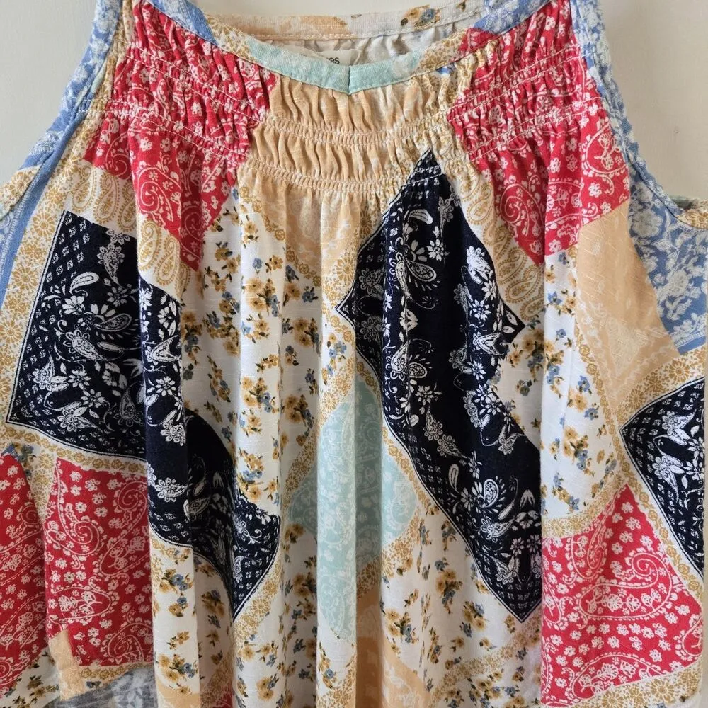 Maurices Women's Bandana Print Tank Top XS Sleeveless Summer Flowy Boho Festival - Image 4