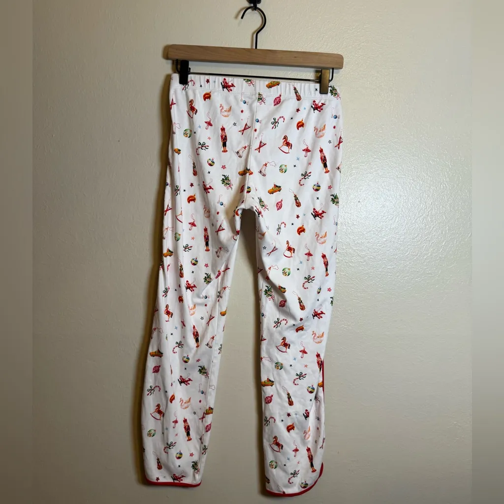 Lake Holiday Ornament Pajama Pants White Size XS - Image 2