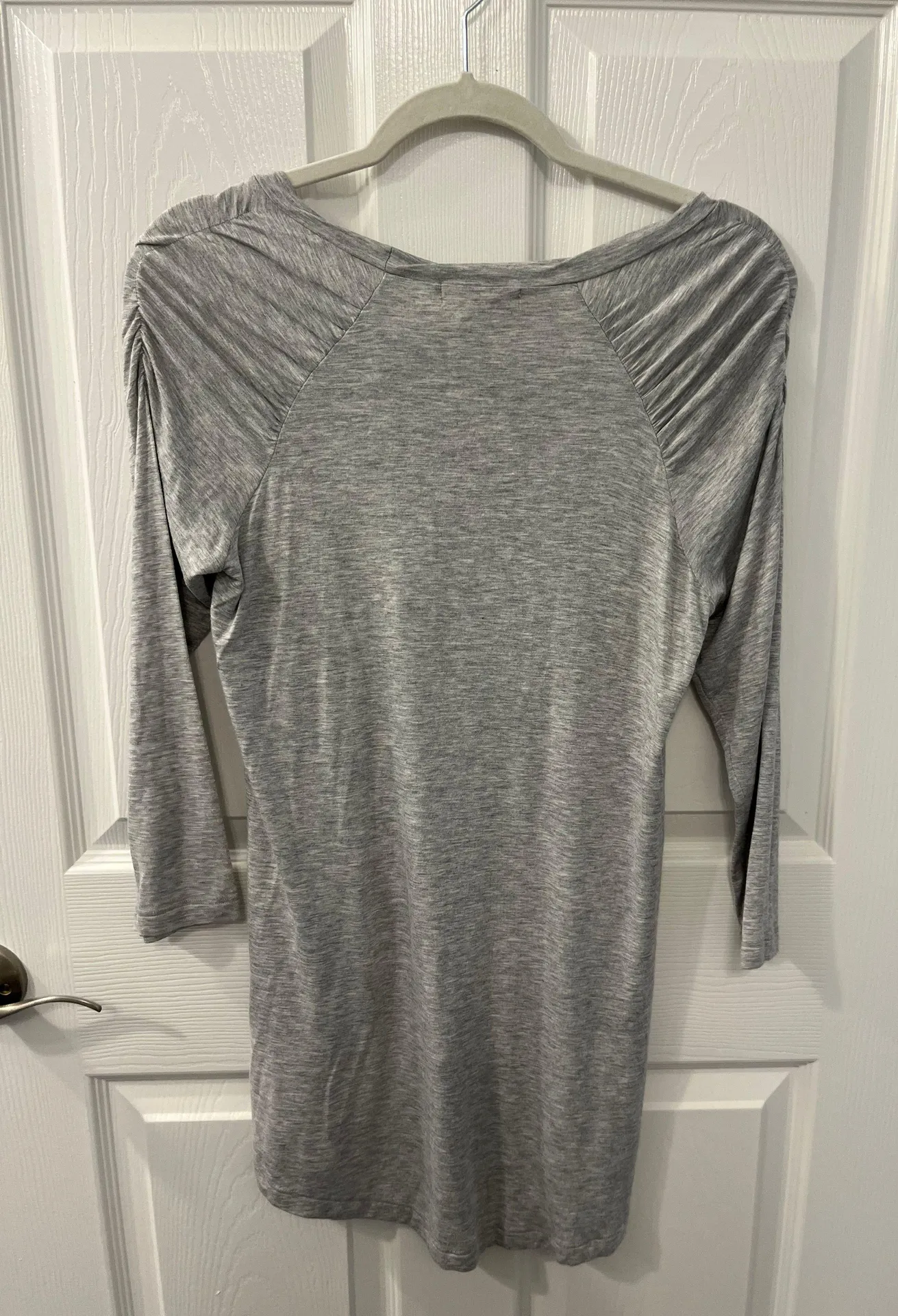 Kenar Light Gray 3/4 Sleeve Size Medium Top - Image 5