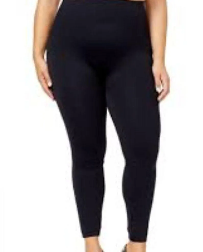 SPANX WOMEN'S PLUS  LOOK AT ME NOW TUMMY CONTROL LEGGINGS BLACK SIZE 1X - Image 2
