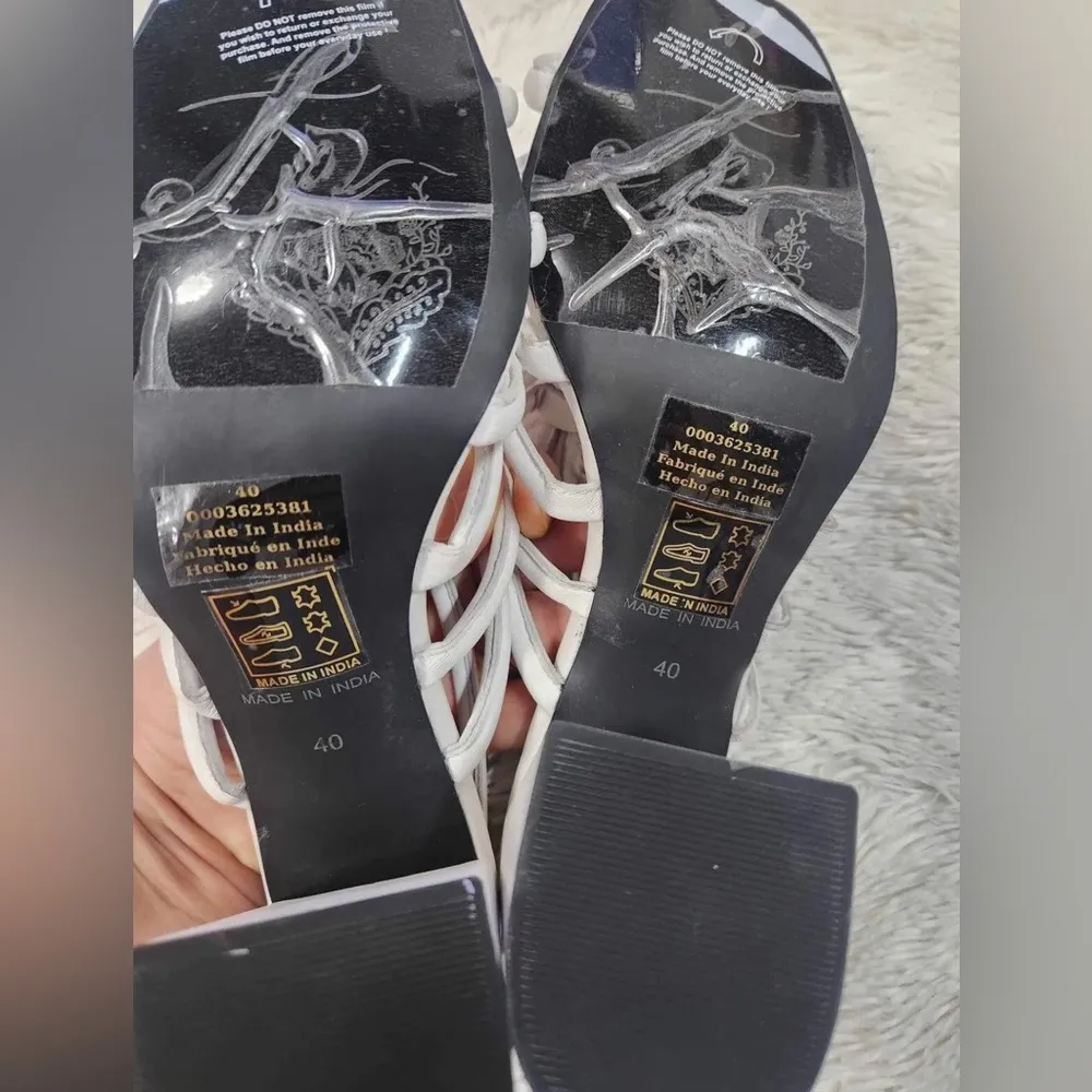 Free People Black Colette Cinched Heels Size 40. SH4 - Image 6