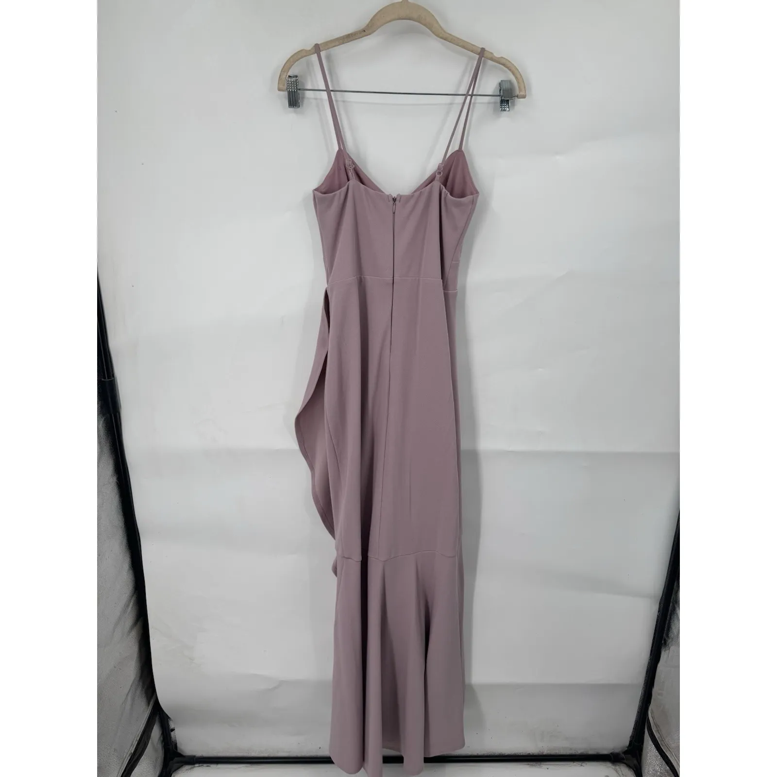 Lulus Ruffle Maxi Dress Women Small Dusty Lavender Gown Formal Wedding Guest - Image 2