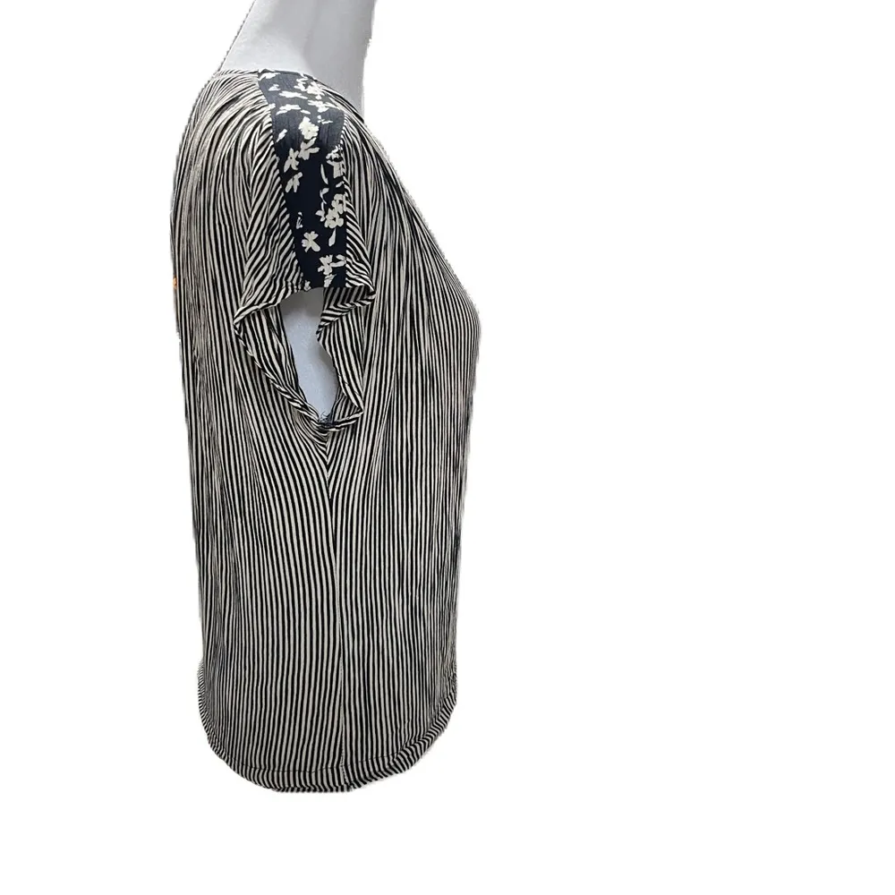 Vintage - Susan Burrowes for  Black & Off White Blouse Size 4 - Image 4