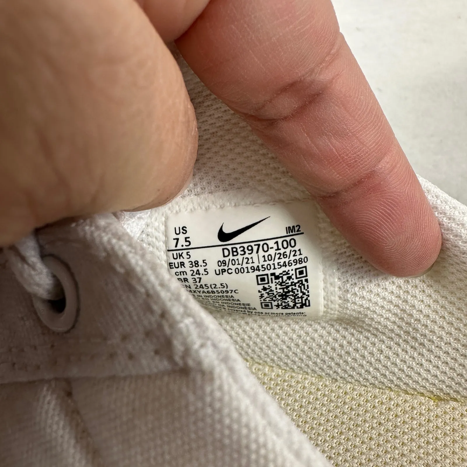 Nike Court Royale 2 Low Mules Canvas White Sneakers Shoes Women US 7.5‎ EU 38.5 - Image 8