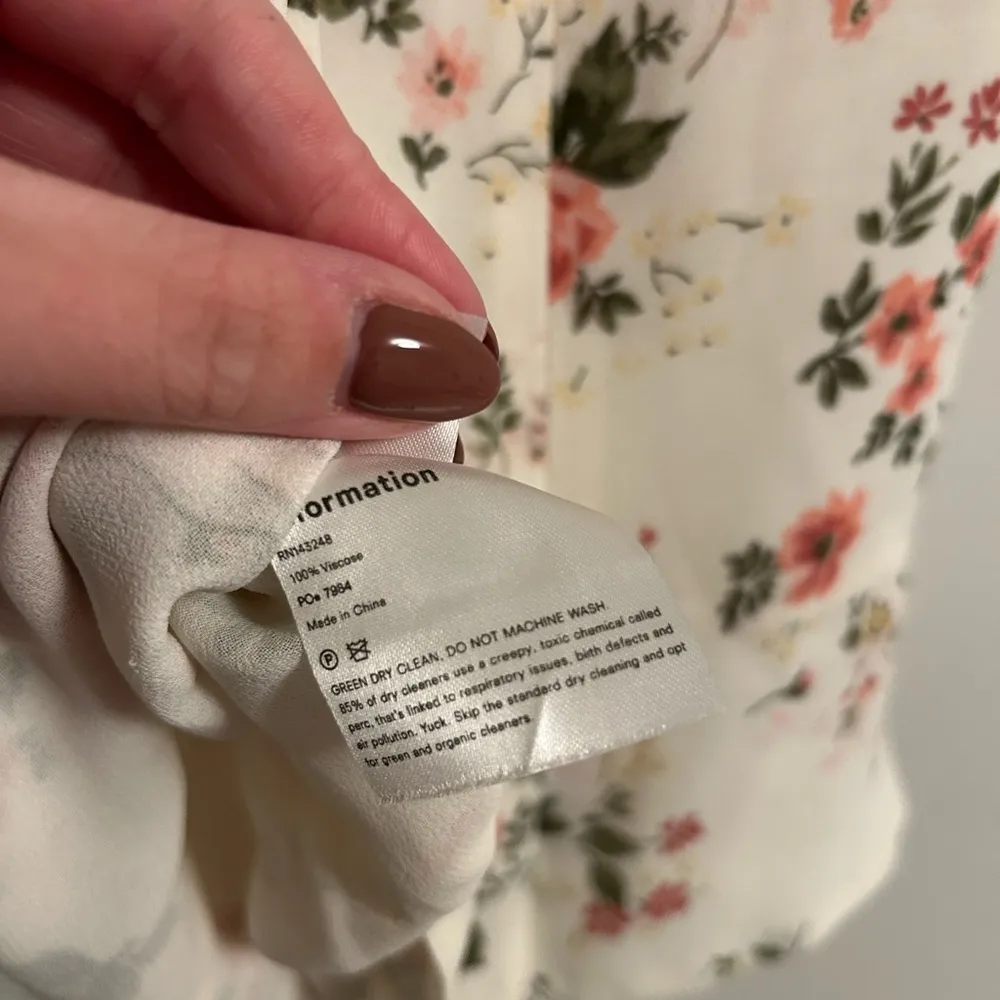 Reformation Fleur Ruffle Trim Lace-Up Top size 6 - Image 9