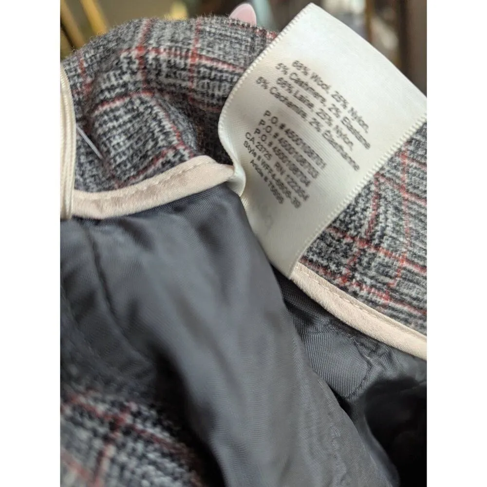 Aritzia Wilfred wool cashmere blend plaid trouser pants 6 - Image 7