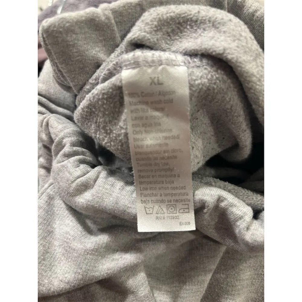 Vintage Girl Women's XL Gray Jogger Sweatpants Elastic Waistband Pockets - Image 4