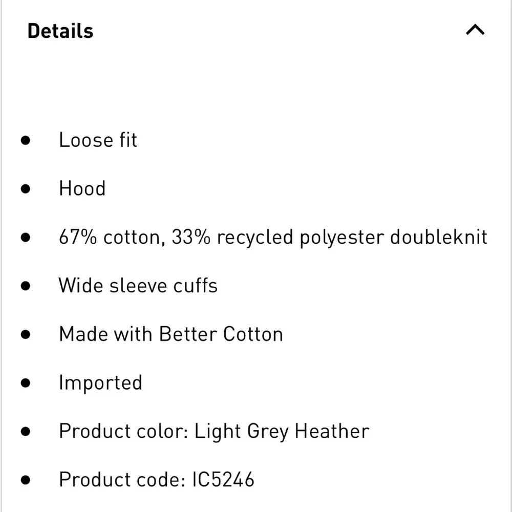 🤍Adidas Premium Essentials Short Hoodie🤍~med NWT - Image 10