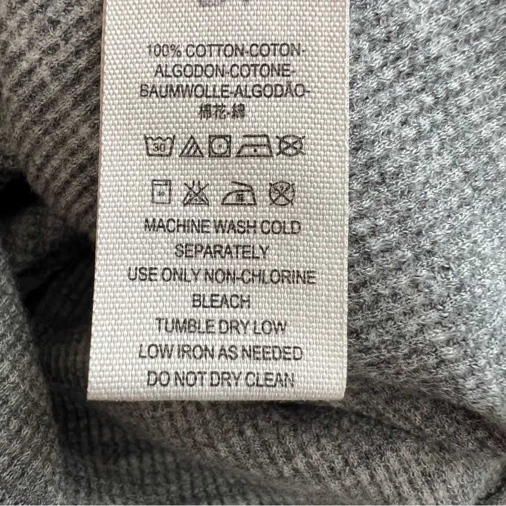 We the Free Coastline Henley Peplum Long Sleeve Top M - Image 6