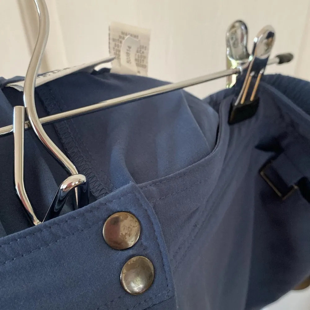 Chico’s Zenergy Size 2 Women Pants Slate Blue Wide Leg Front Pocket Chico Medium - Image 10